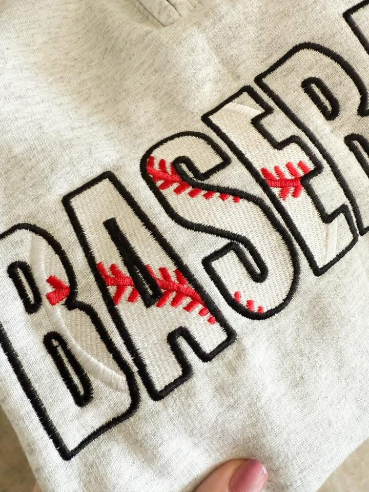 Embroidered Sports 1/2 Zip