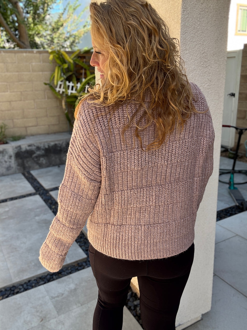 Leaves are Falling Cowl Neck Sweater