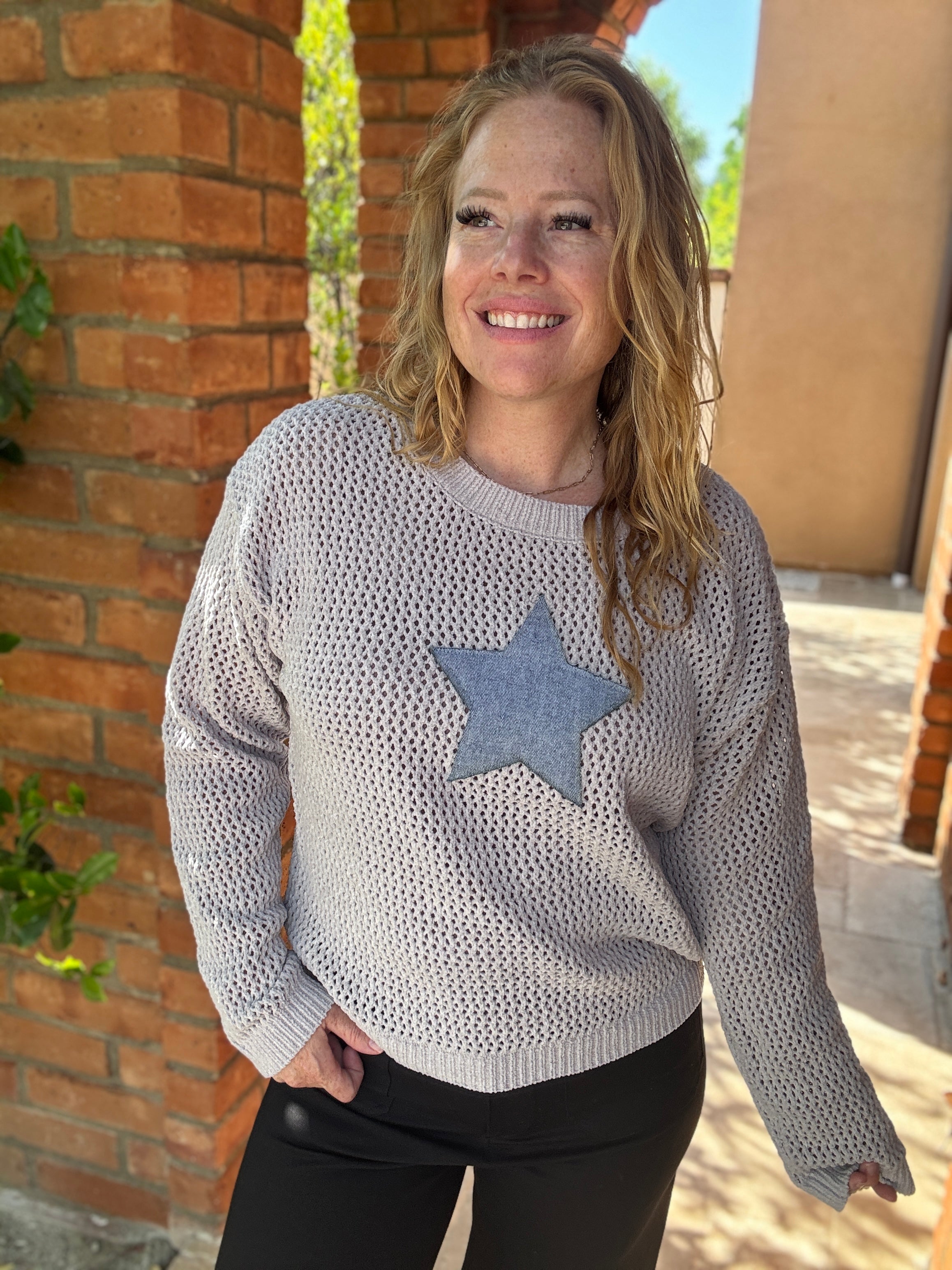 Star Design Knit Top by Sew In Love