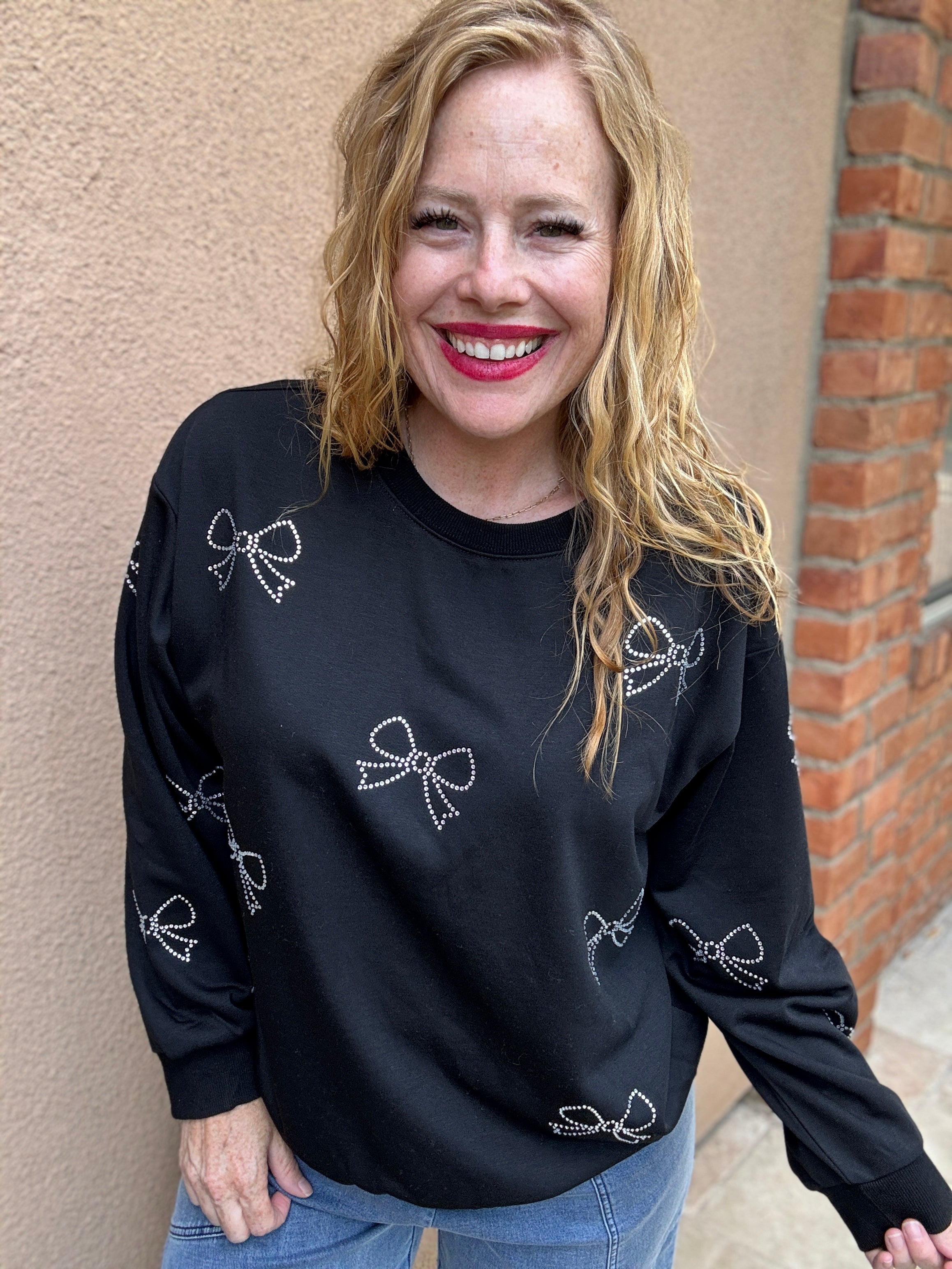 Bows Crewneck Sweater by Sew In Love