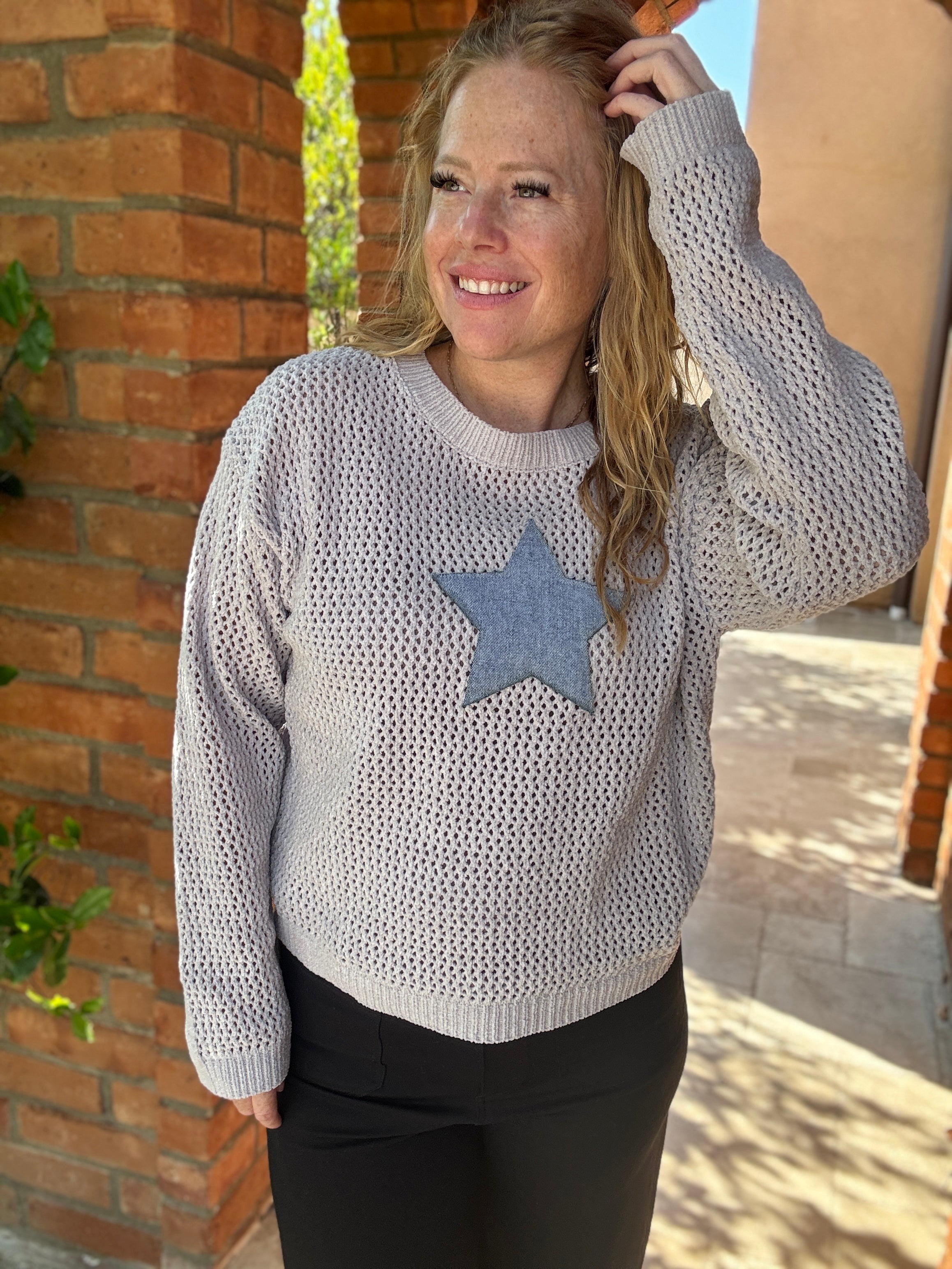 Star Design Knit Top by Sew In Love