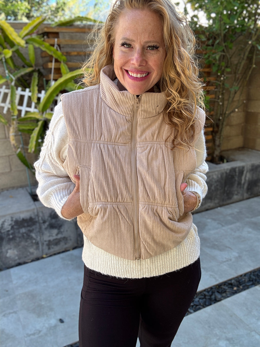 Curduroy Cutie Zip Vest