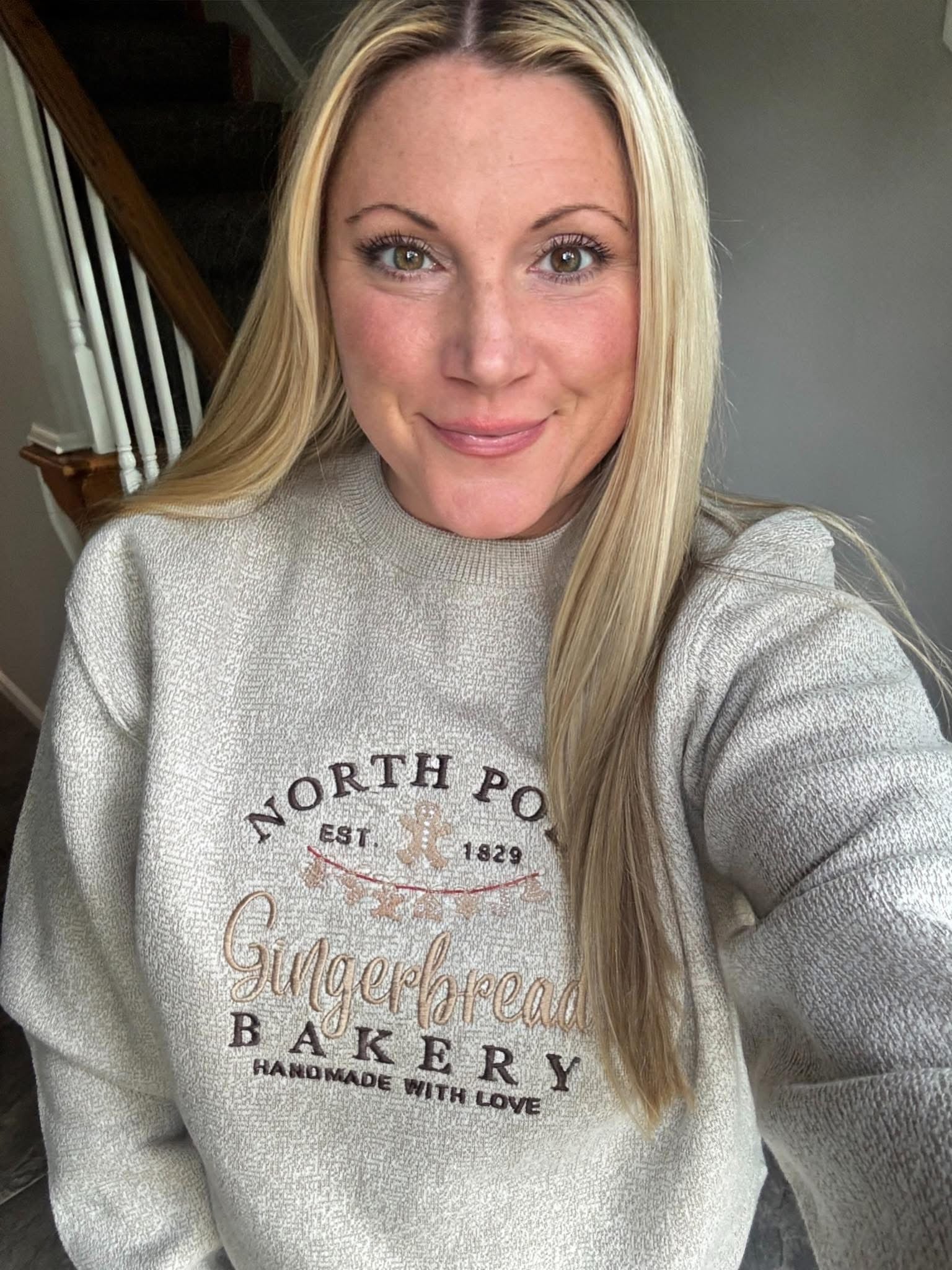 North Pole Bakery Embroidered Crewneck