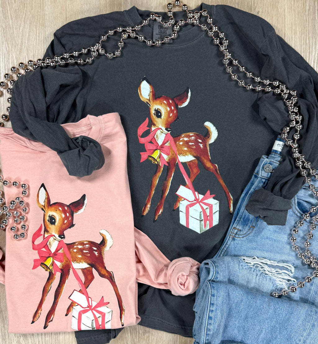 Deer Present Short or Long Sleeve Graphic Tees