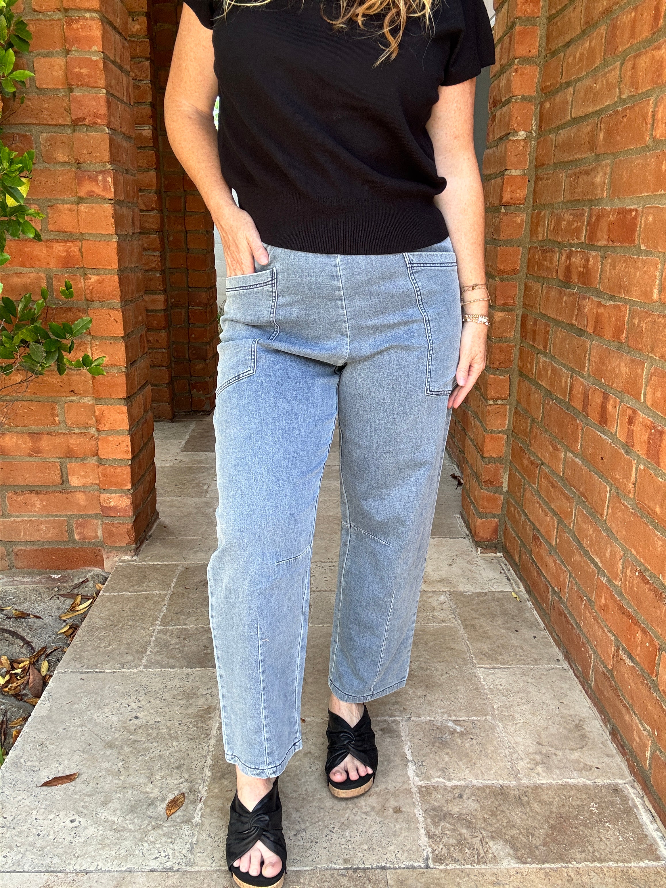 Full Length Wide Leg Jeans by Sew In Love