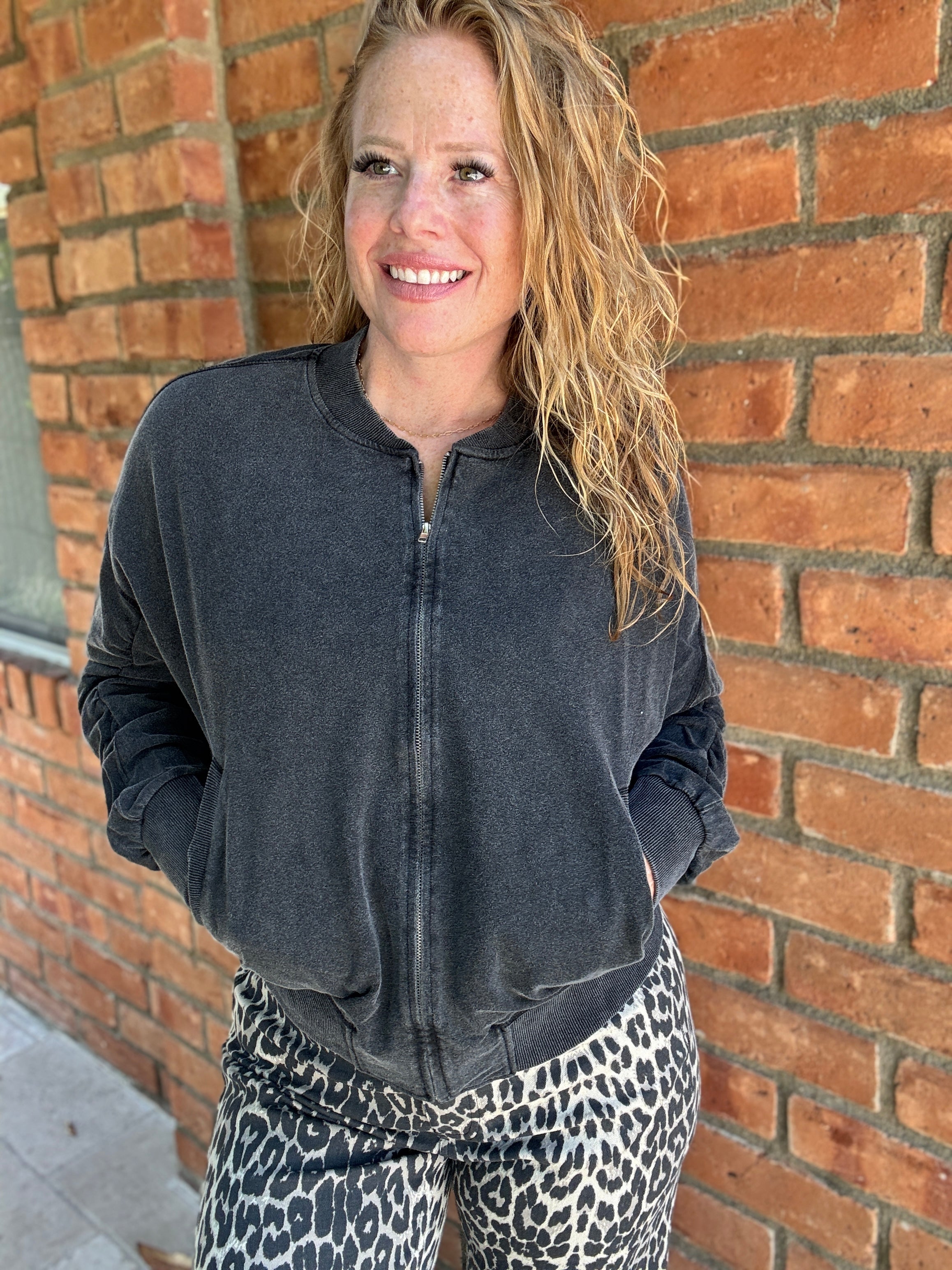 Guarded Bomber Jacket by White Birch