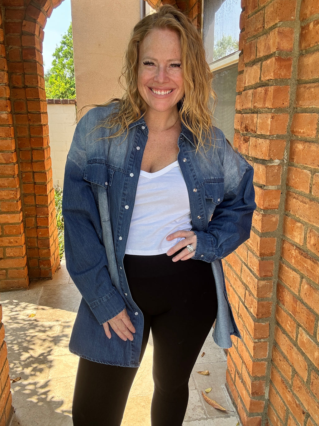 Give Love Shacket by White Birch