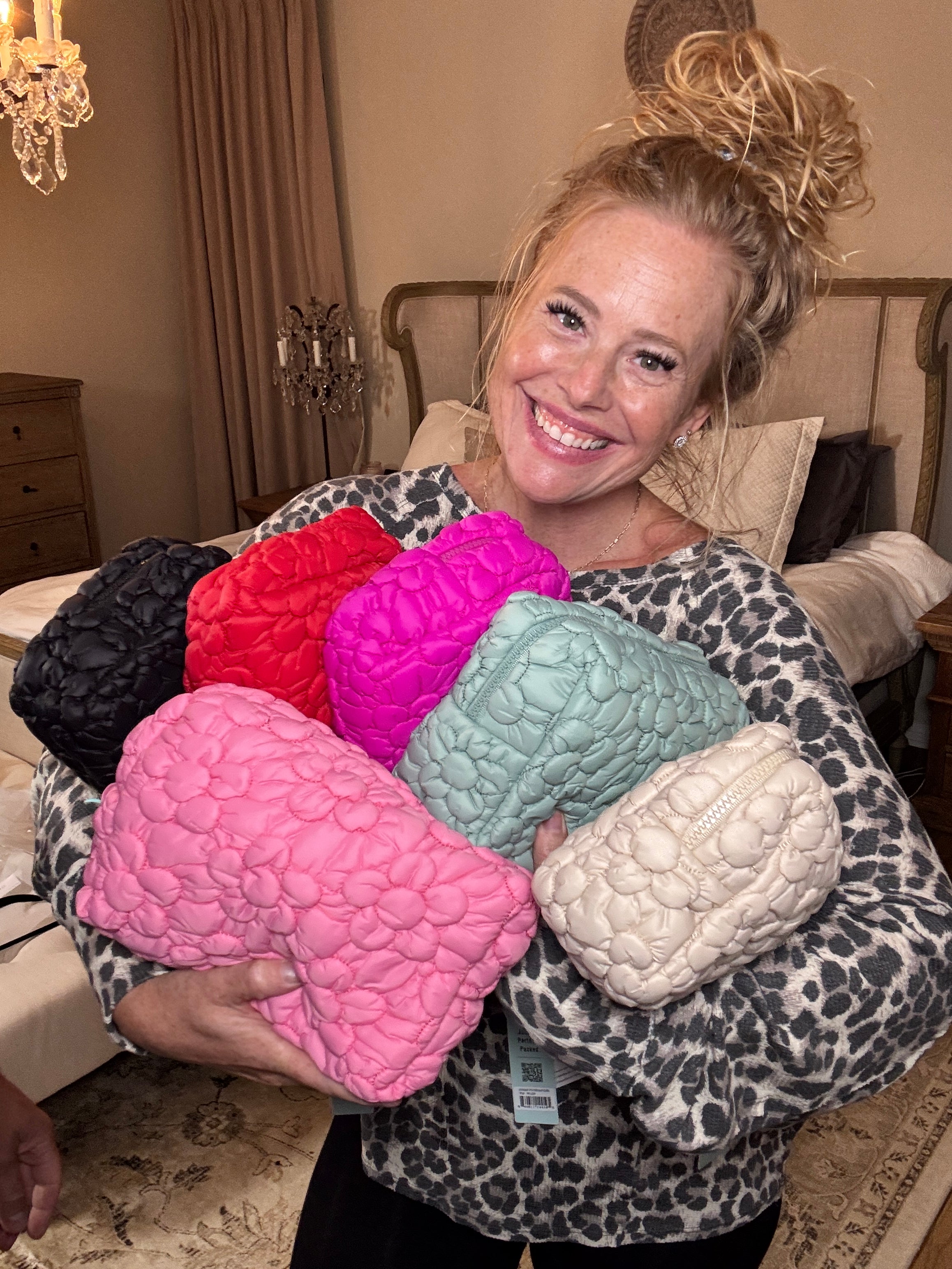 Flower Cosmetic Puffer
