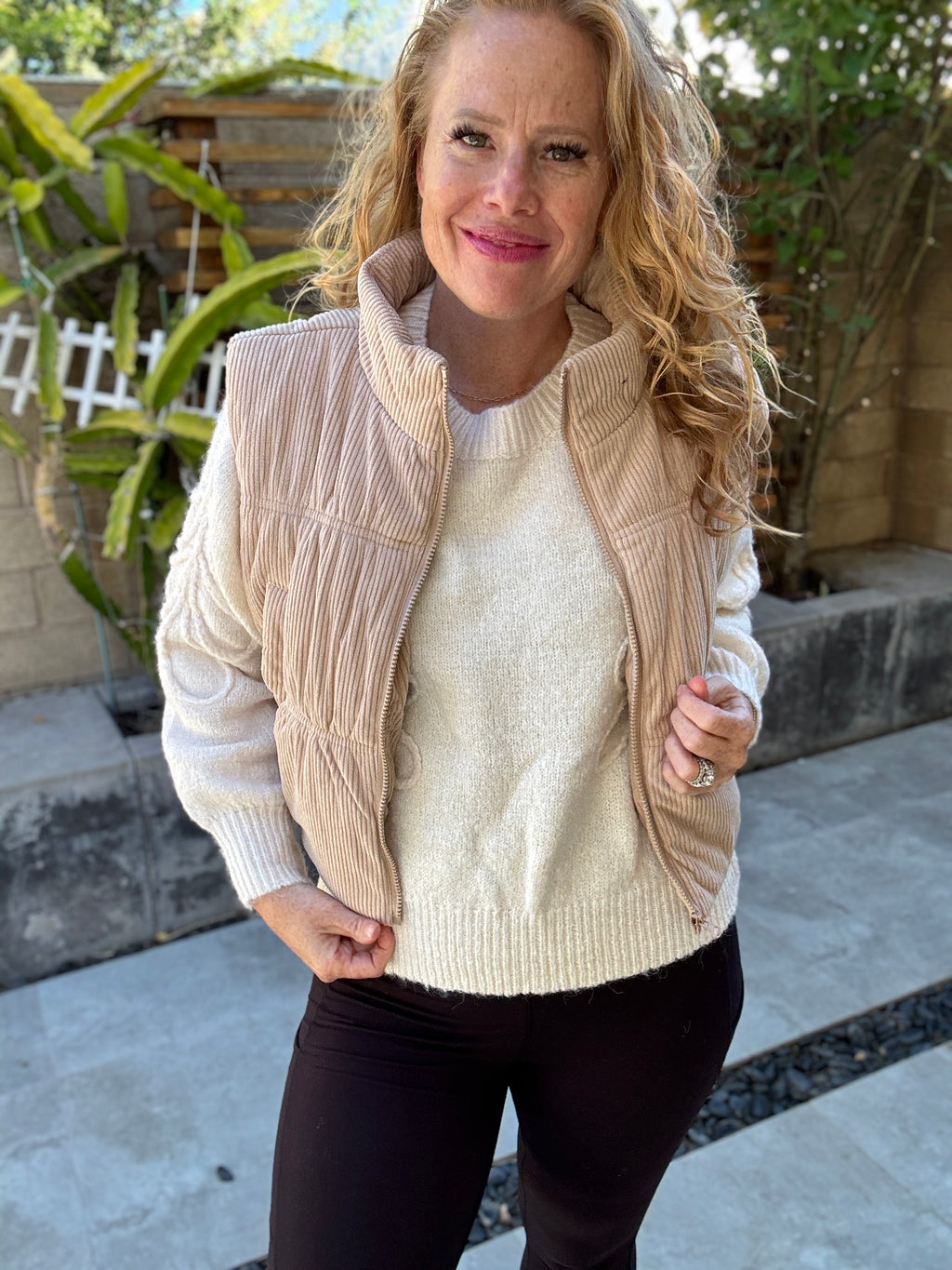 Curduroy Cutie Zip Vest