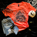 Haunted House Bats Soft Graphic Tee