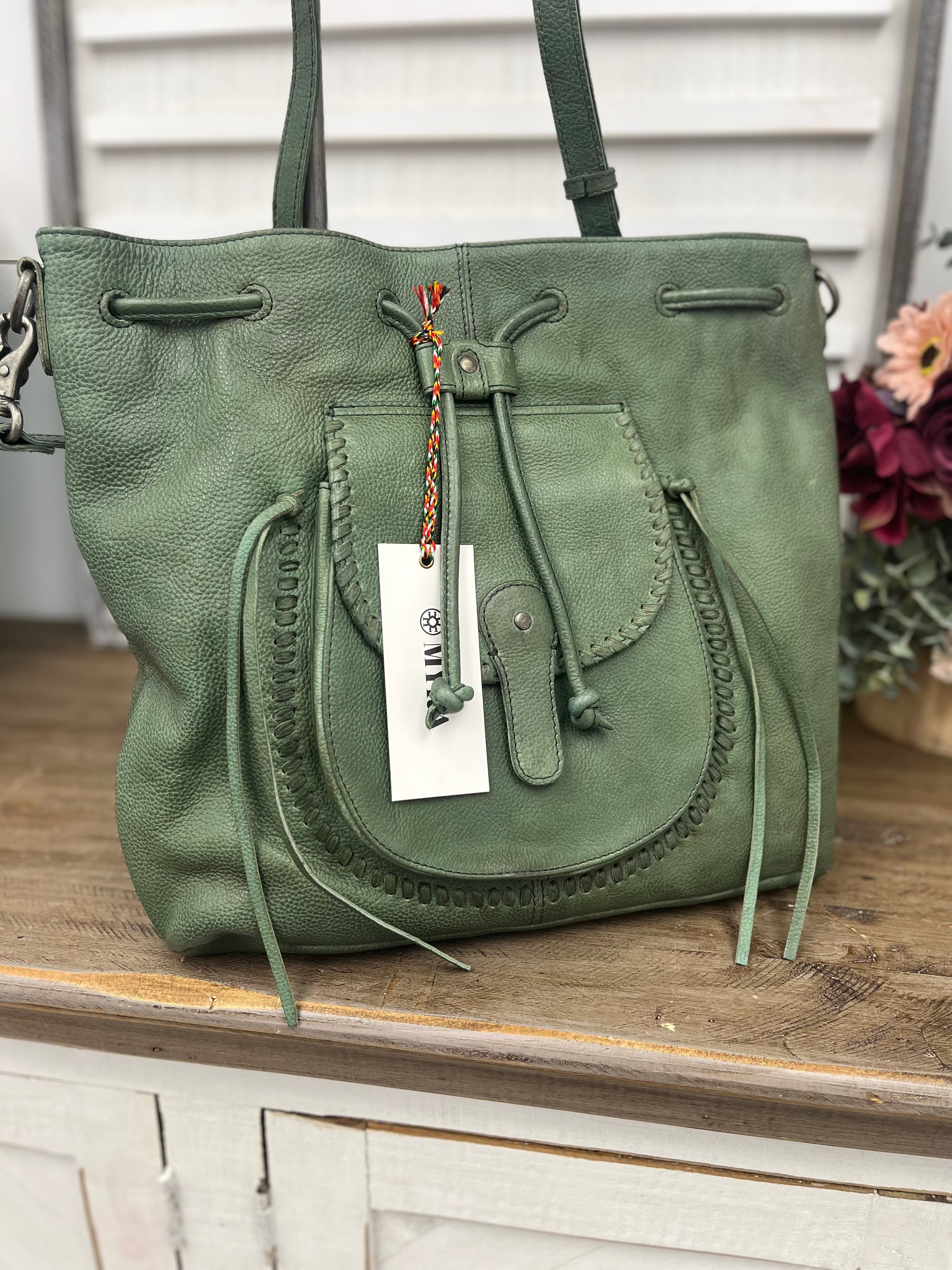 Mika Saddle Bucket Bag In 2 Colors