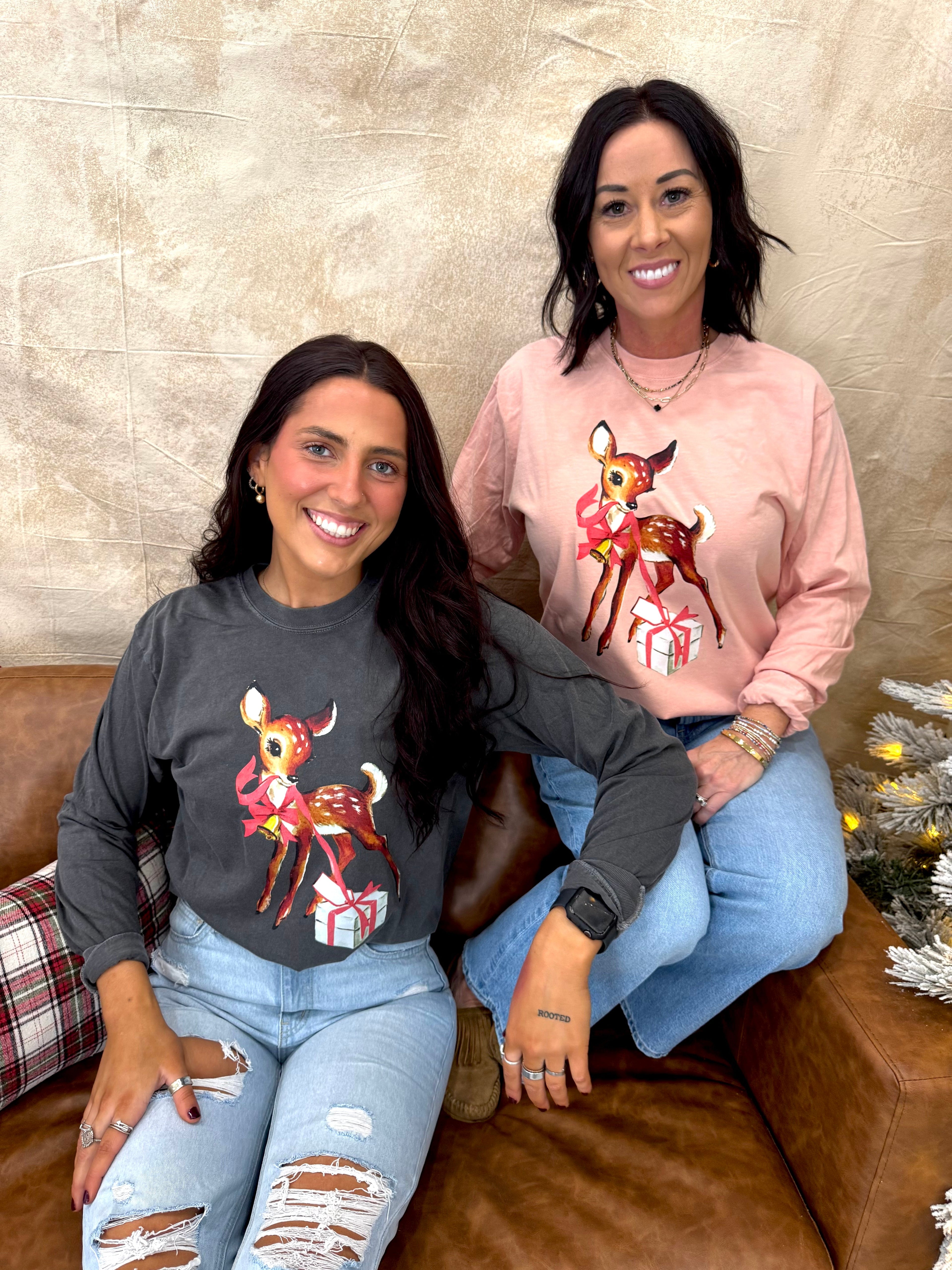 Deer Present Short or Long Sleeve Graphic Tees