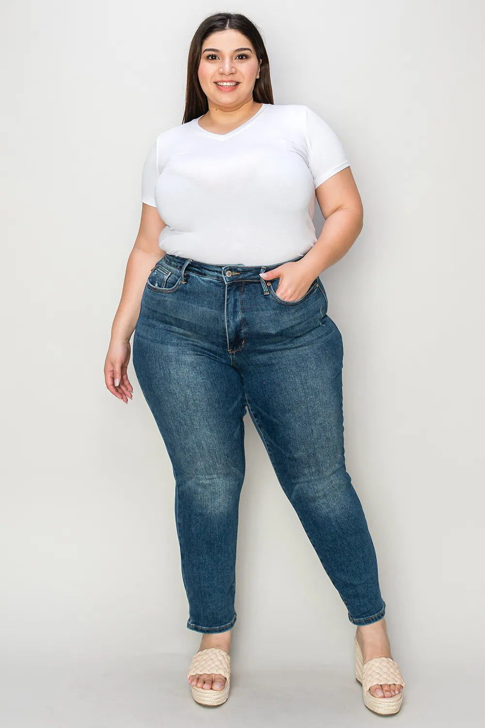 Spring Day Tummy Control High Waist Slim Jeans Judy Blue