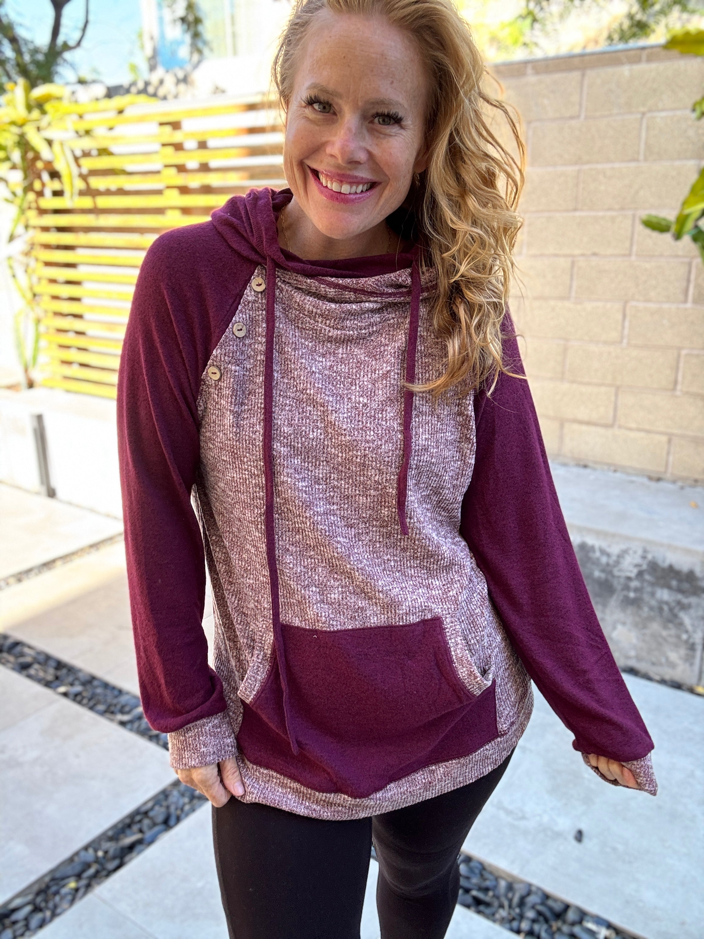 By the Fireside Fuzzy Soft Hoodie in 2 Colors