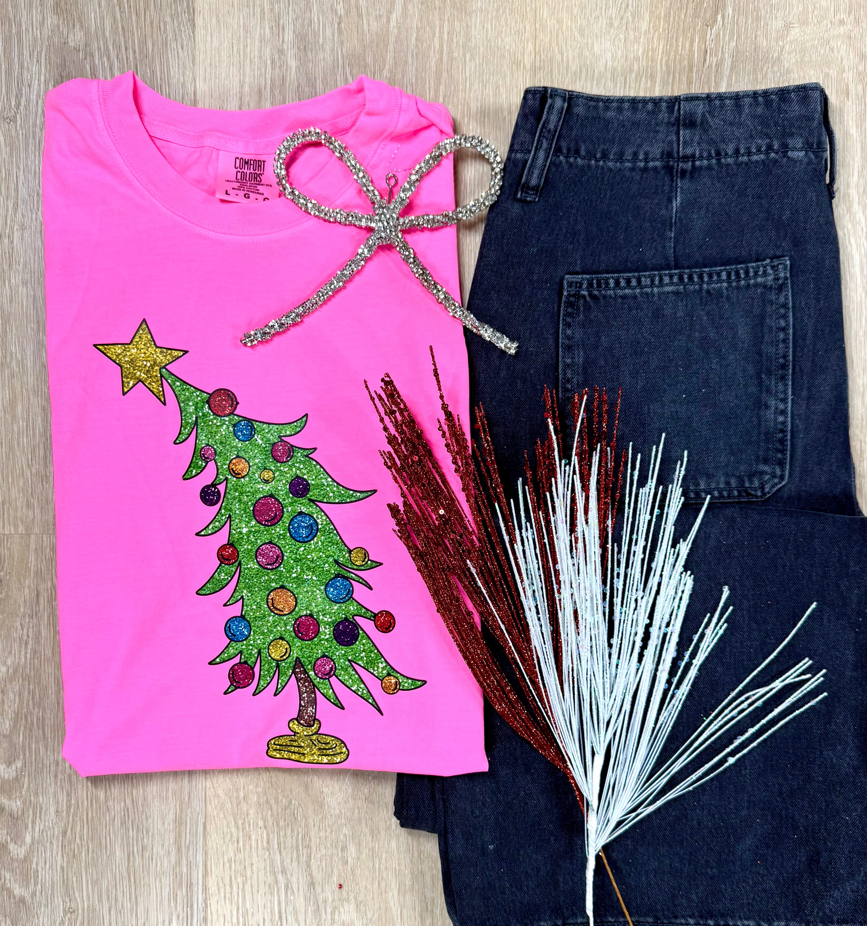 Glitter Tree Graphic Tee