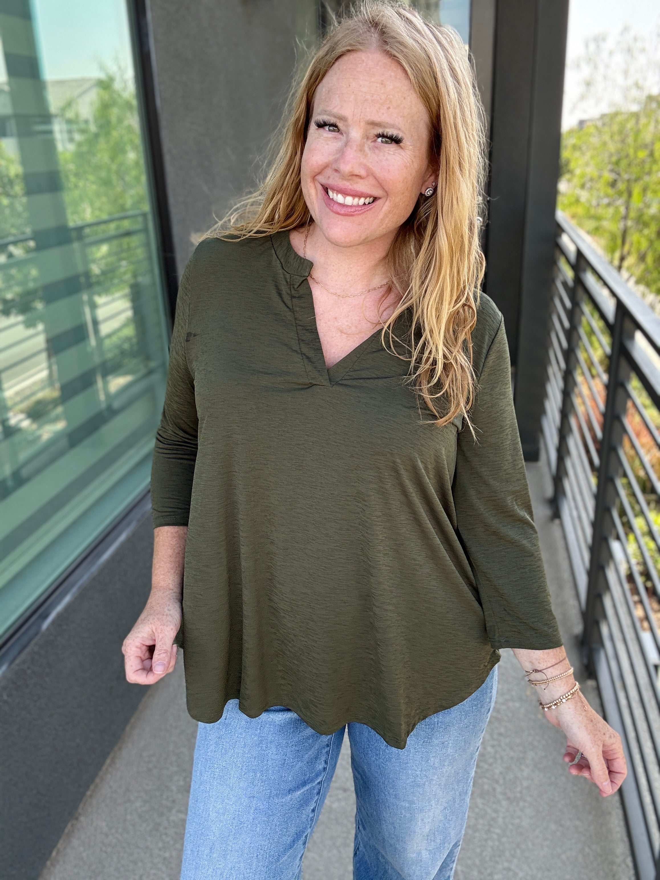 3/4 Sleeve Gabby Tops by Sew in Love