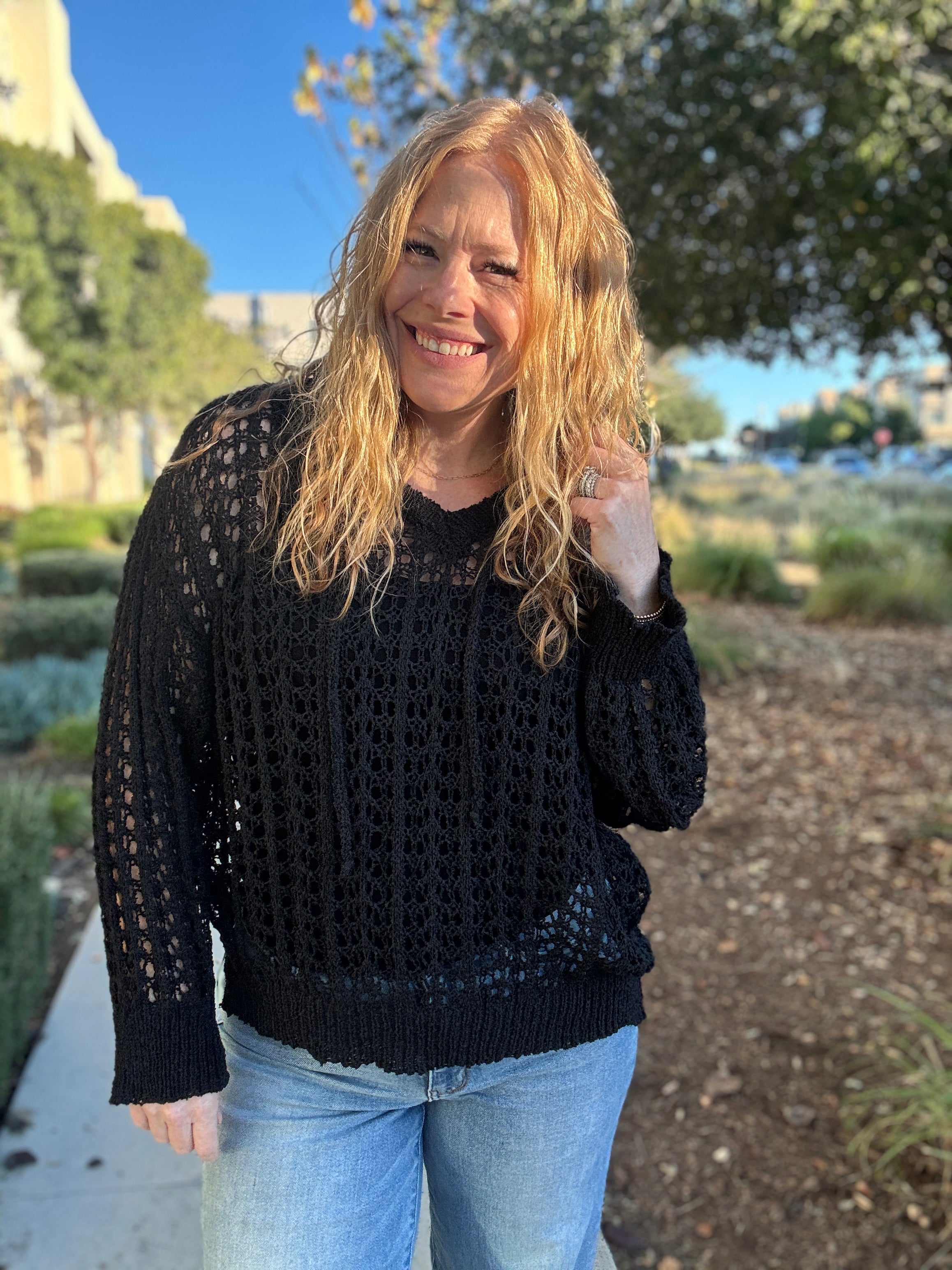 Barefoot Soul Crochet Knit Sweater