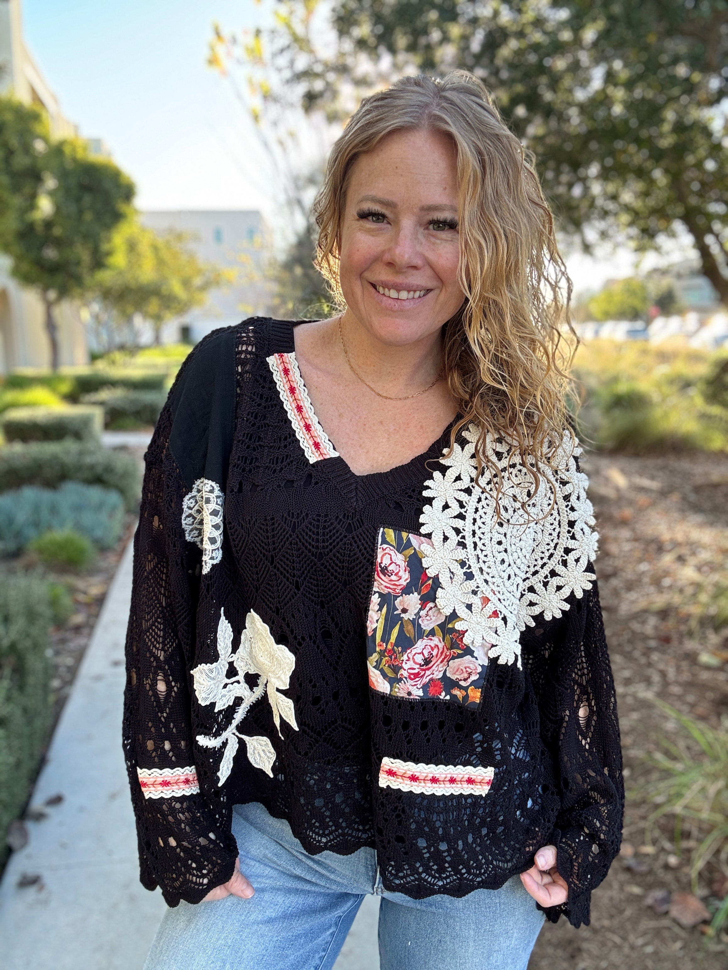 Wistful Thinking Crochet Sweater