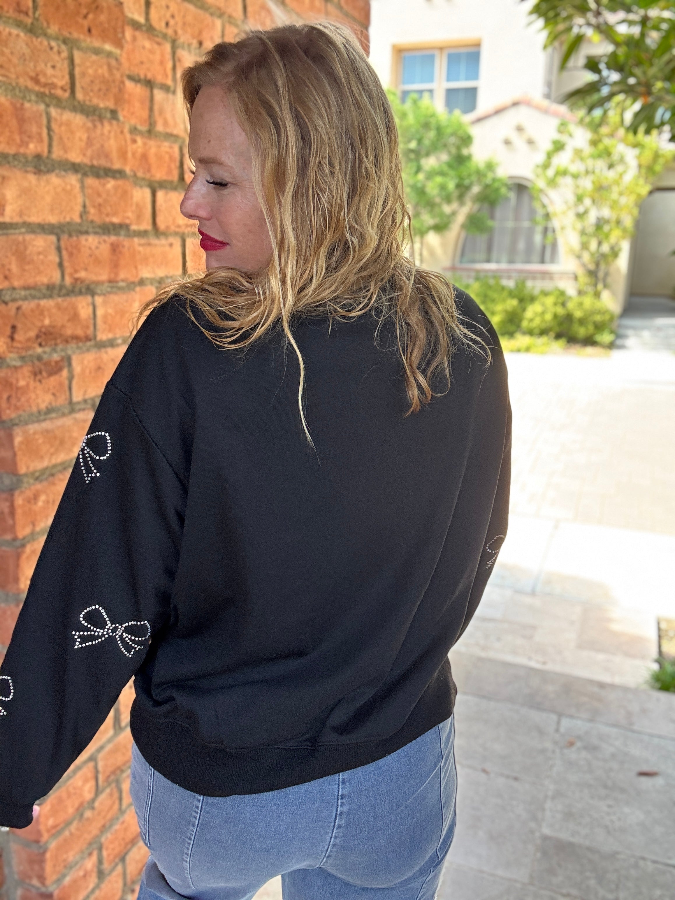 Bows Crewneck Sweater by Sew In Love