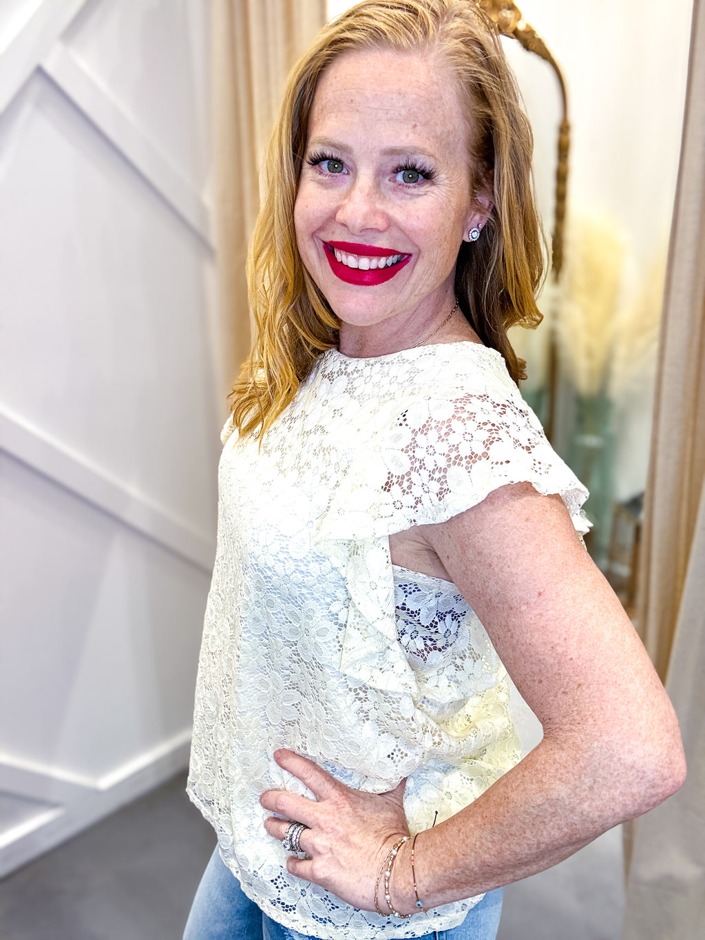 Live a Little Lace Blouse - *Live Box*