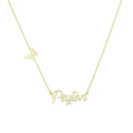 Water Resistant Custom Script and Symbol Nameplate Necklace
