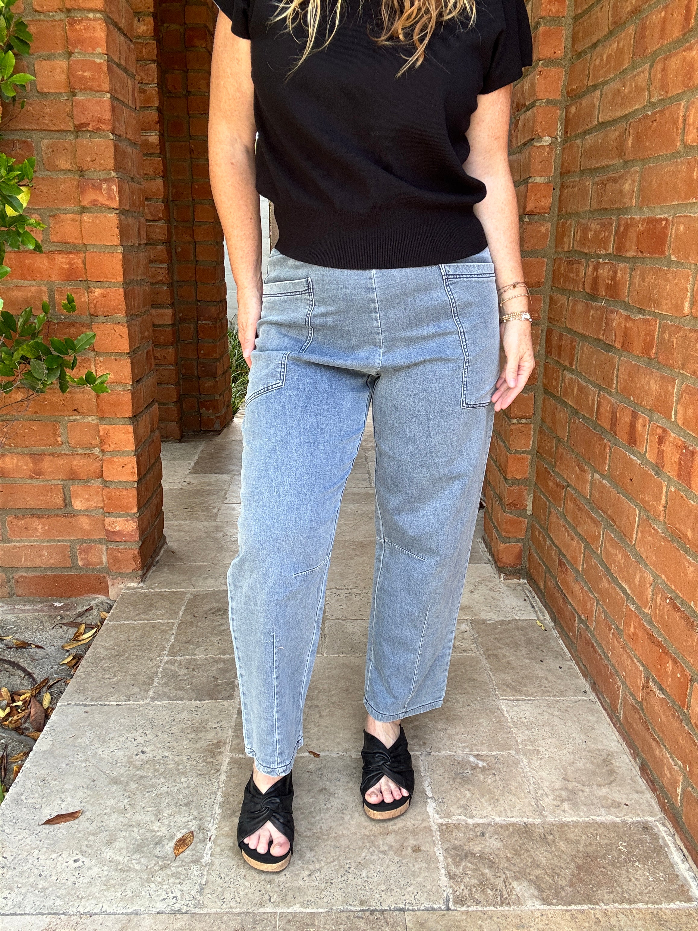Full Length Wide Leg Jeans by Sew In Love