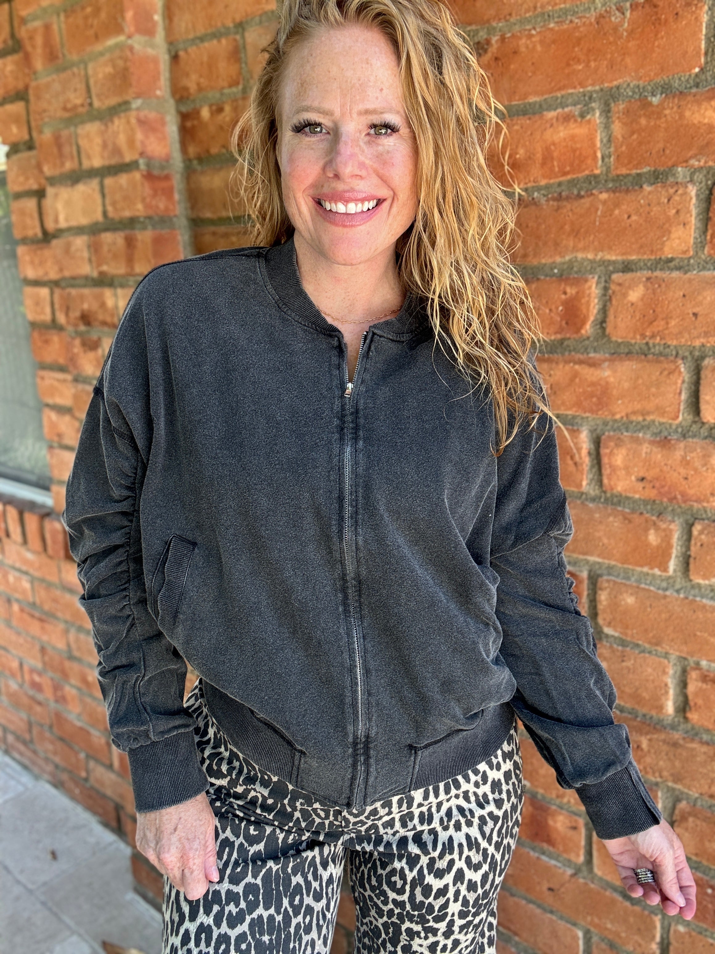 Guarded Bomber Jacket by White Birch