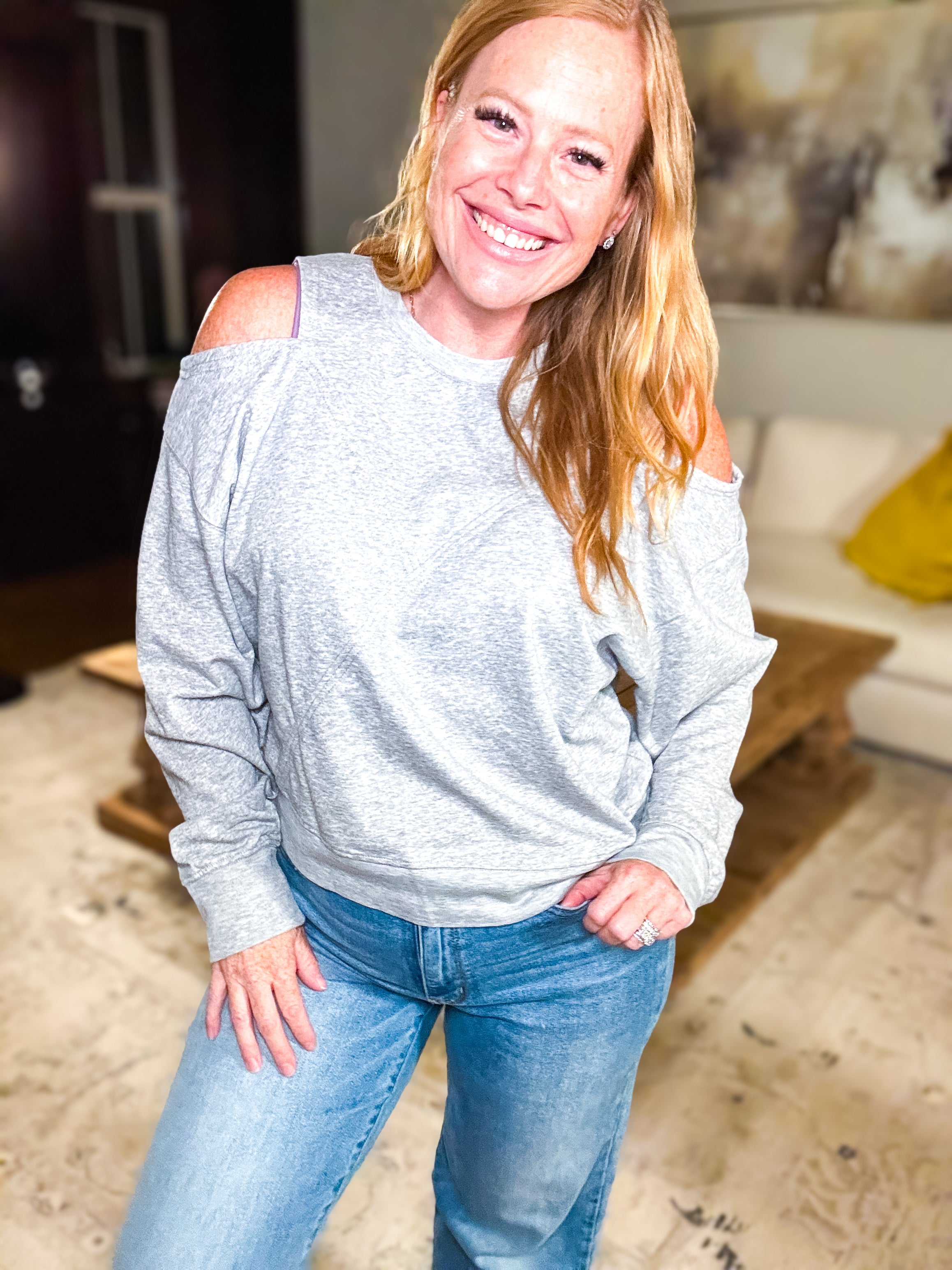 All I Want Cold Shoulder Top by White Birch
