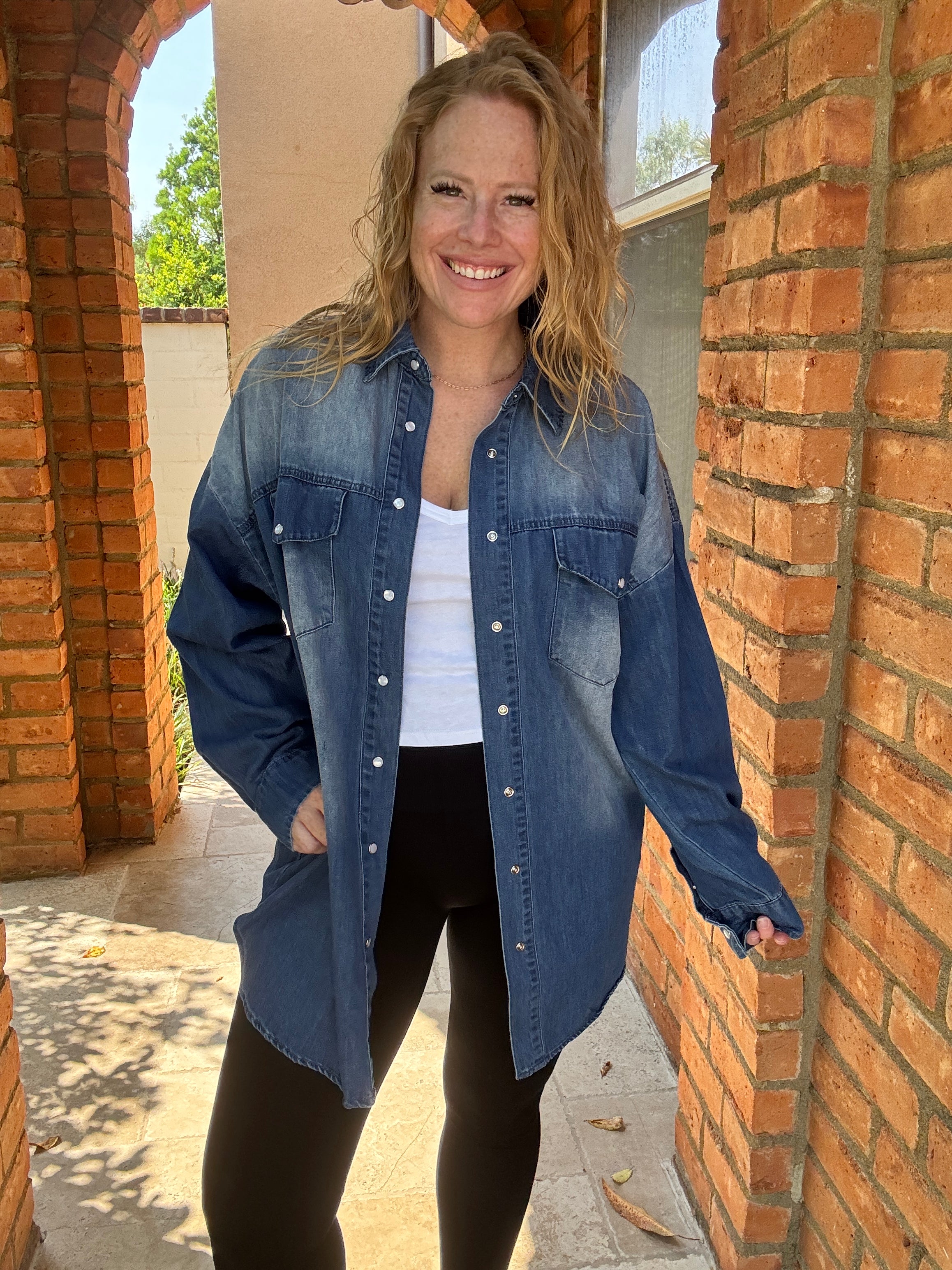 Give Love Shacket by White Birch