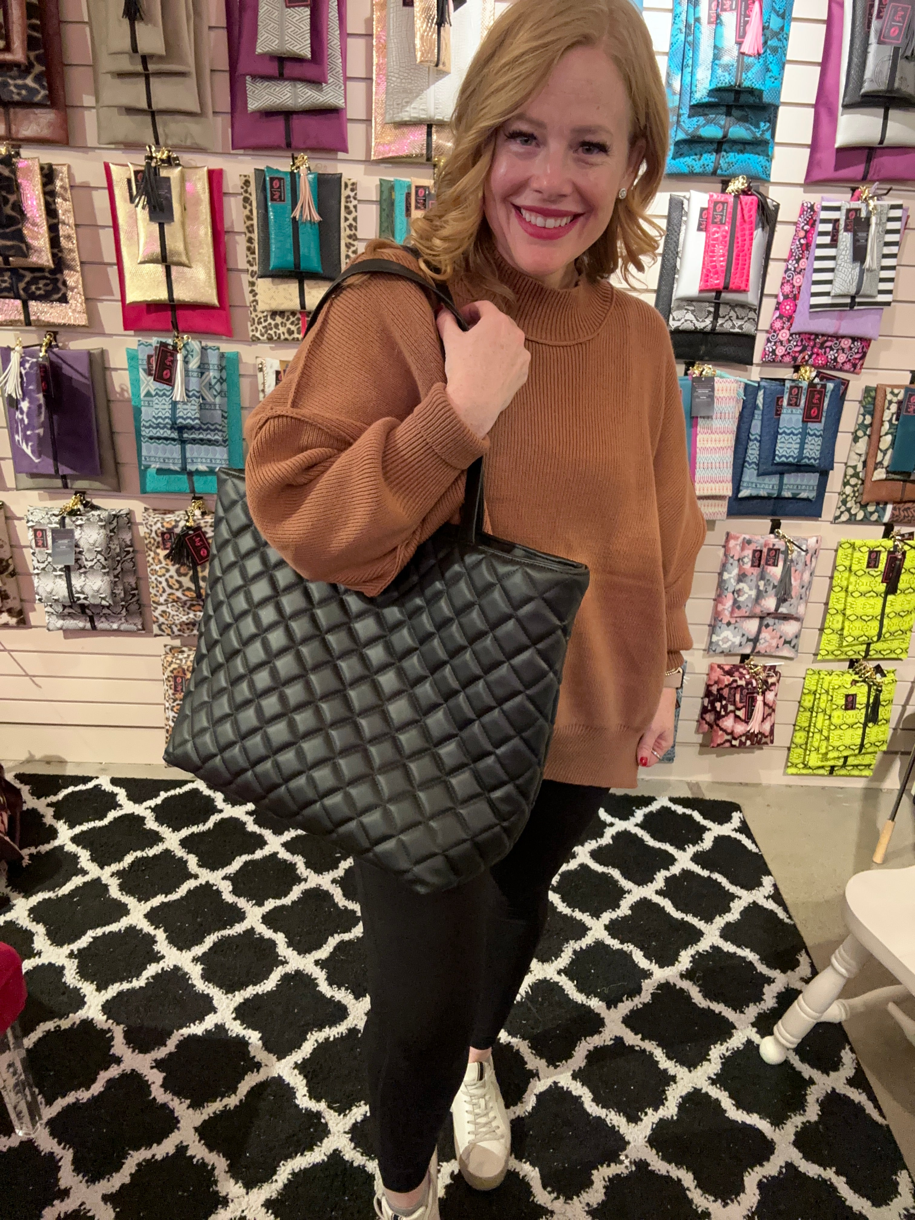 LIVE BOX- Quilted Onyx Tote