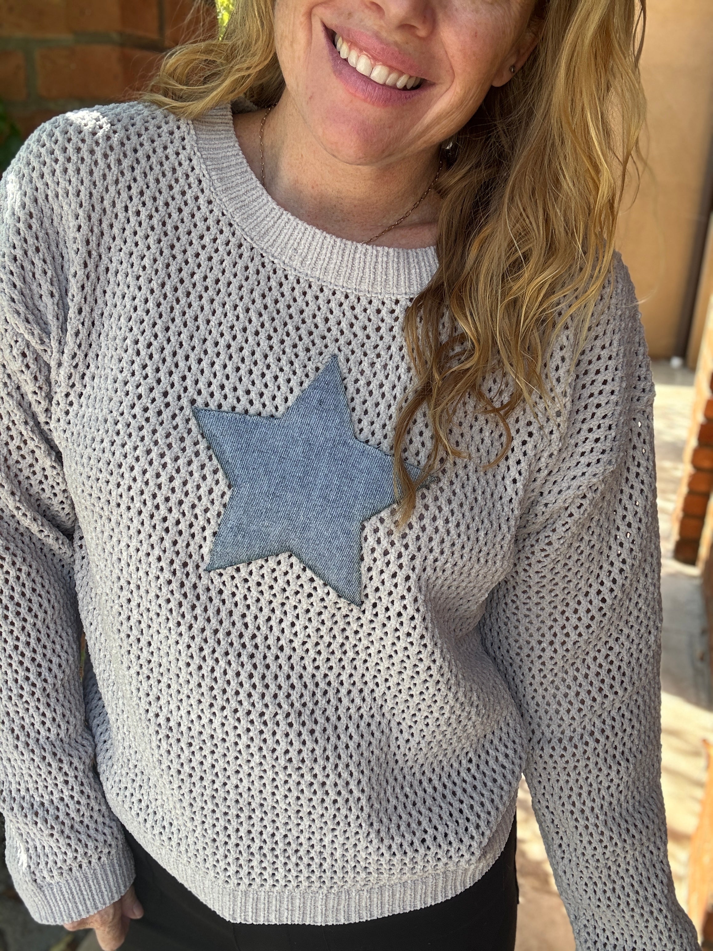 Star Design Knit Top by Sew In Love