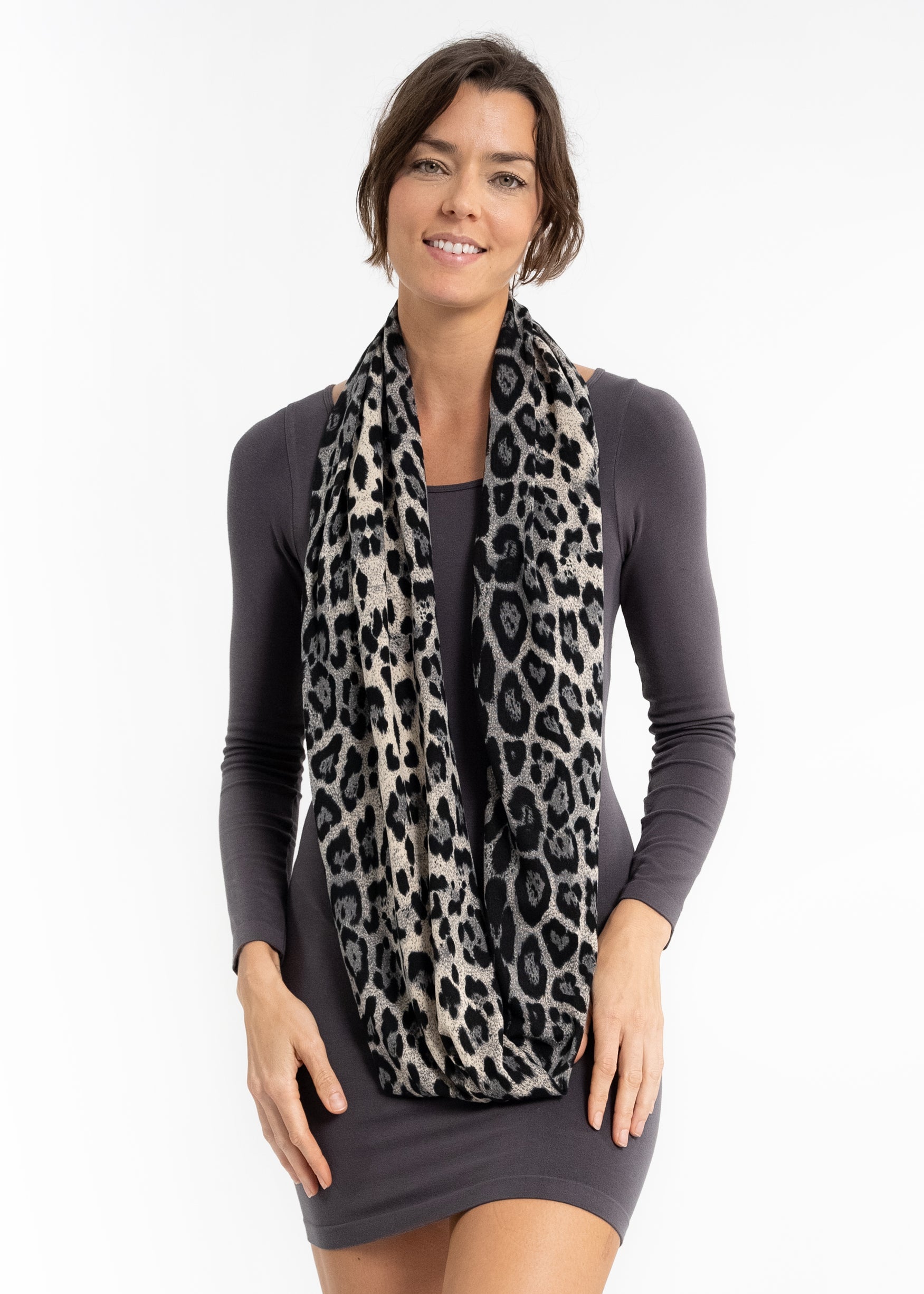 Au Naturel Leopard Infinity Scarf