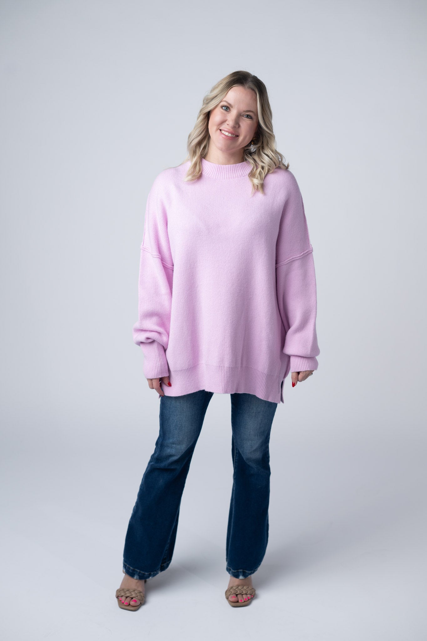 IN STOCK Aurora Cozy Sweater - Lilac