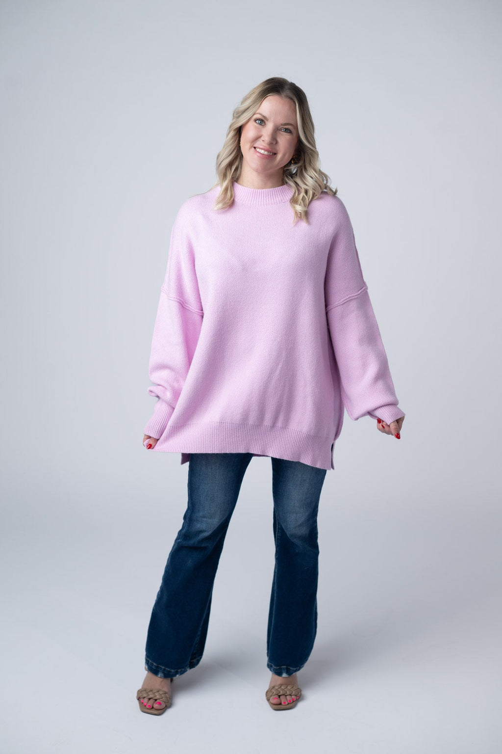 IN STOCK Aurora Cozy Sweater - Lilac