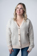 IN STOCK Pattern Mix Neutral Cardigan