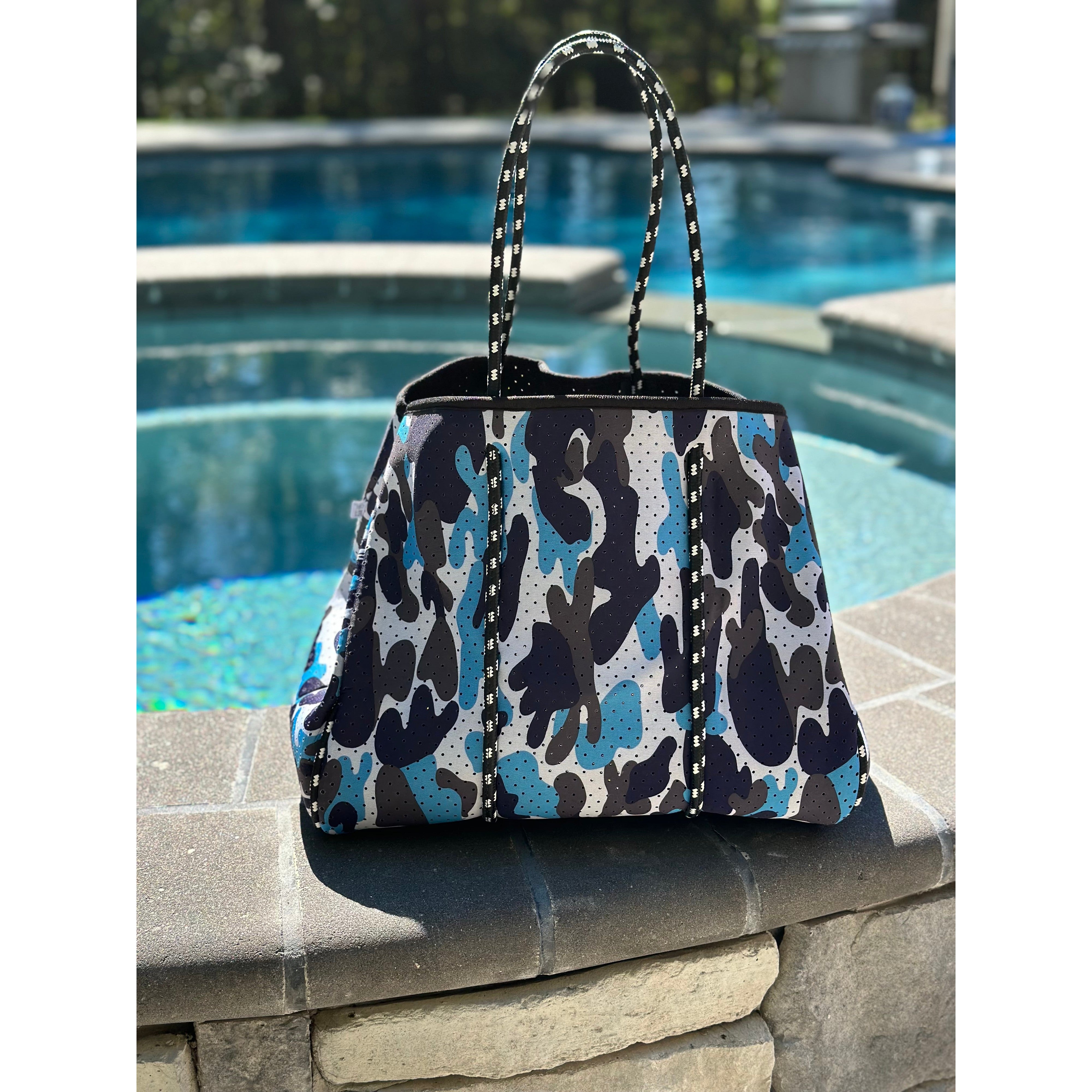 The Carly Camo Neoprene Tote