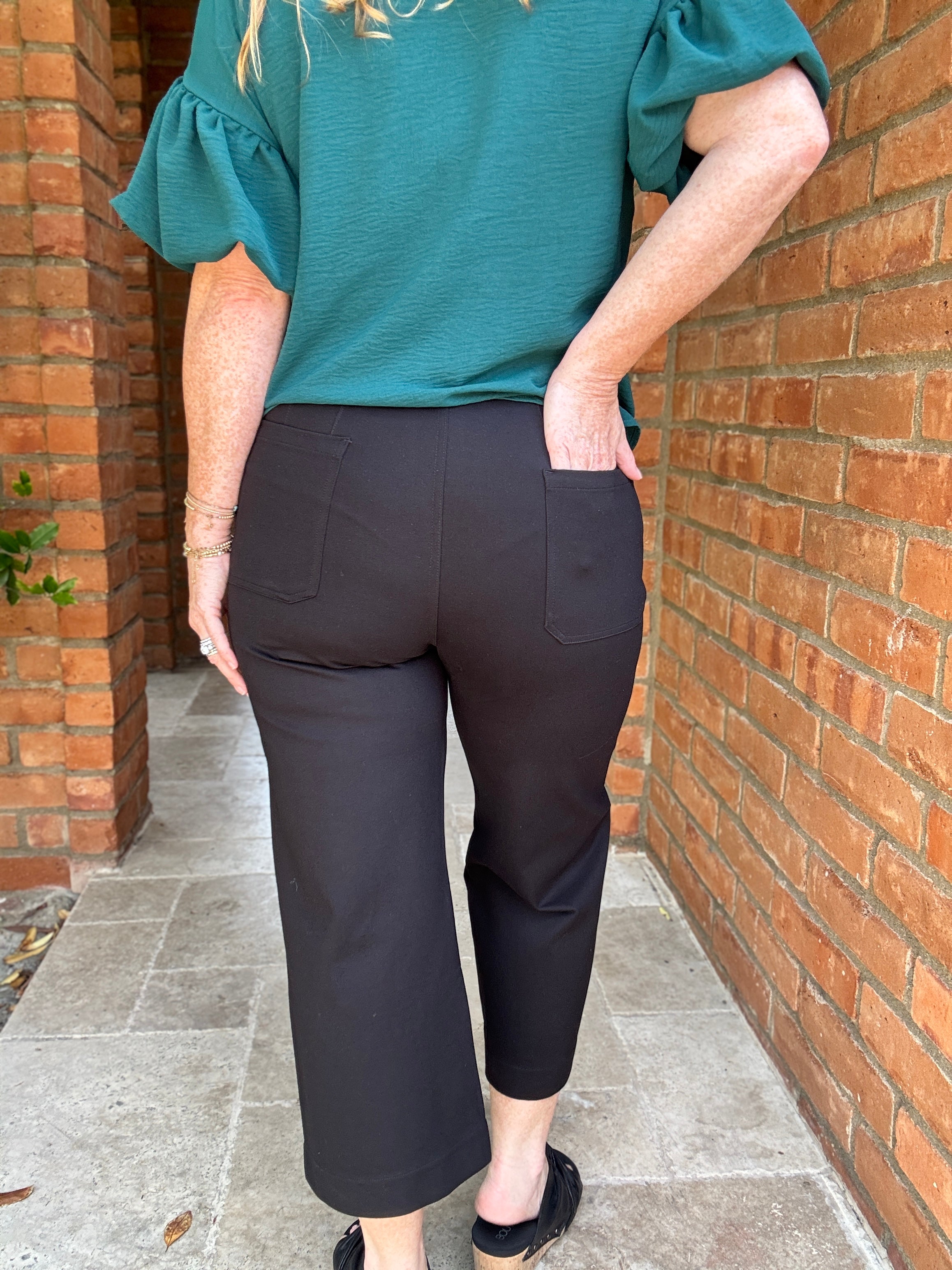 High waist Black Pant by White Birch