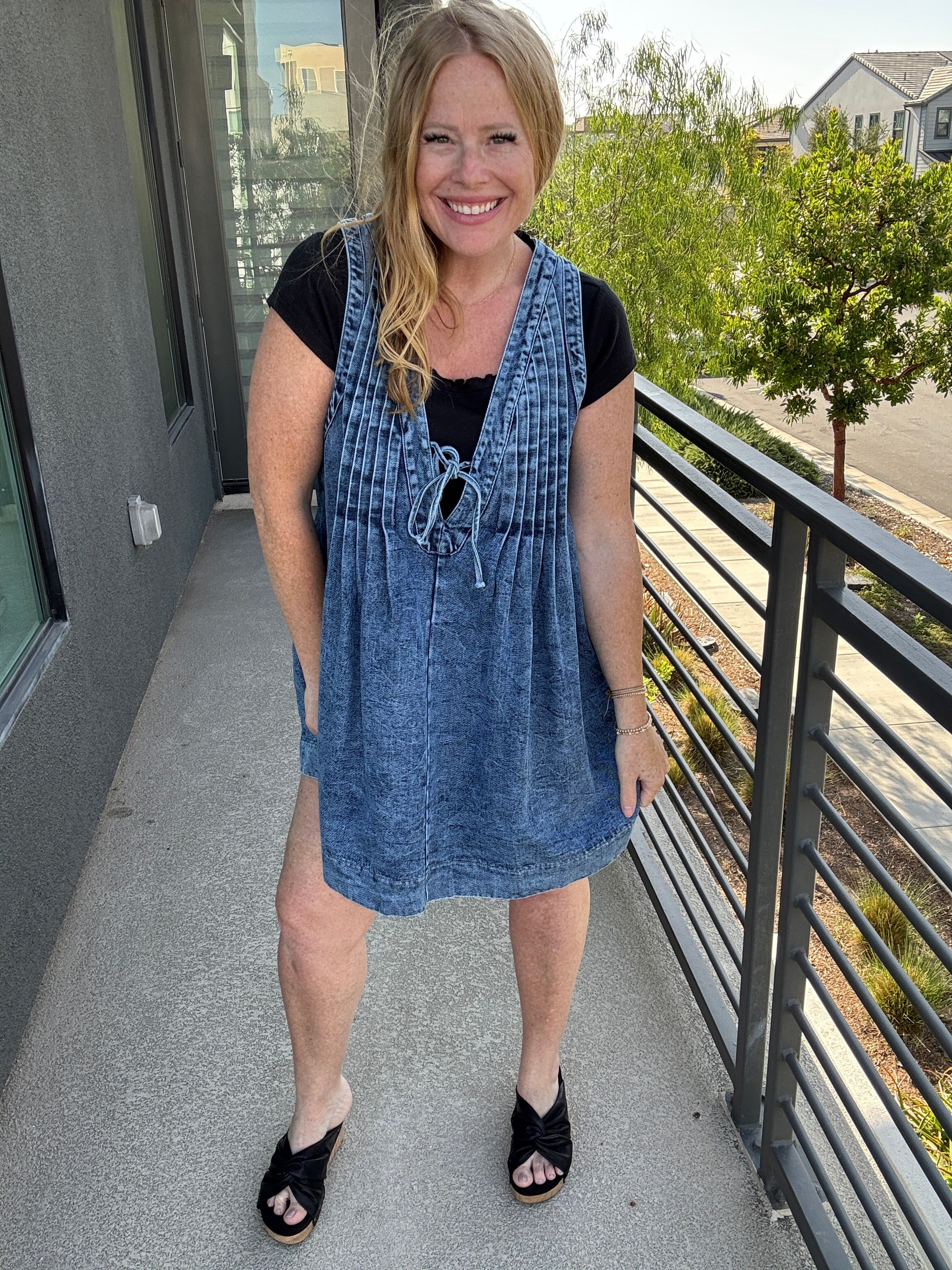Maisy Denim Dress by Sew in Love