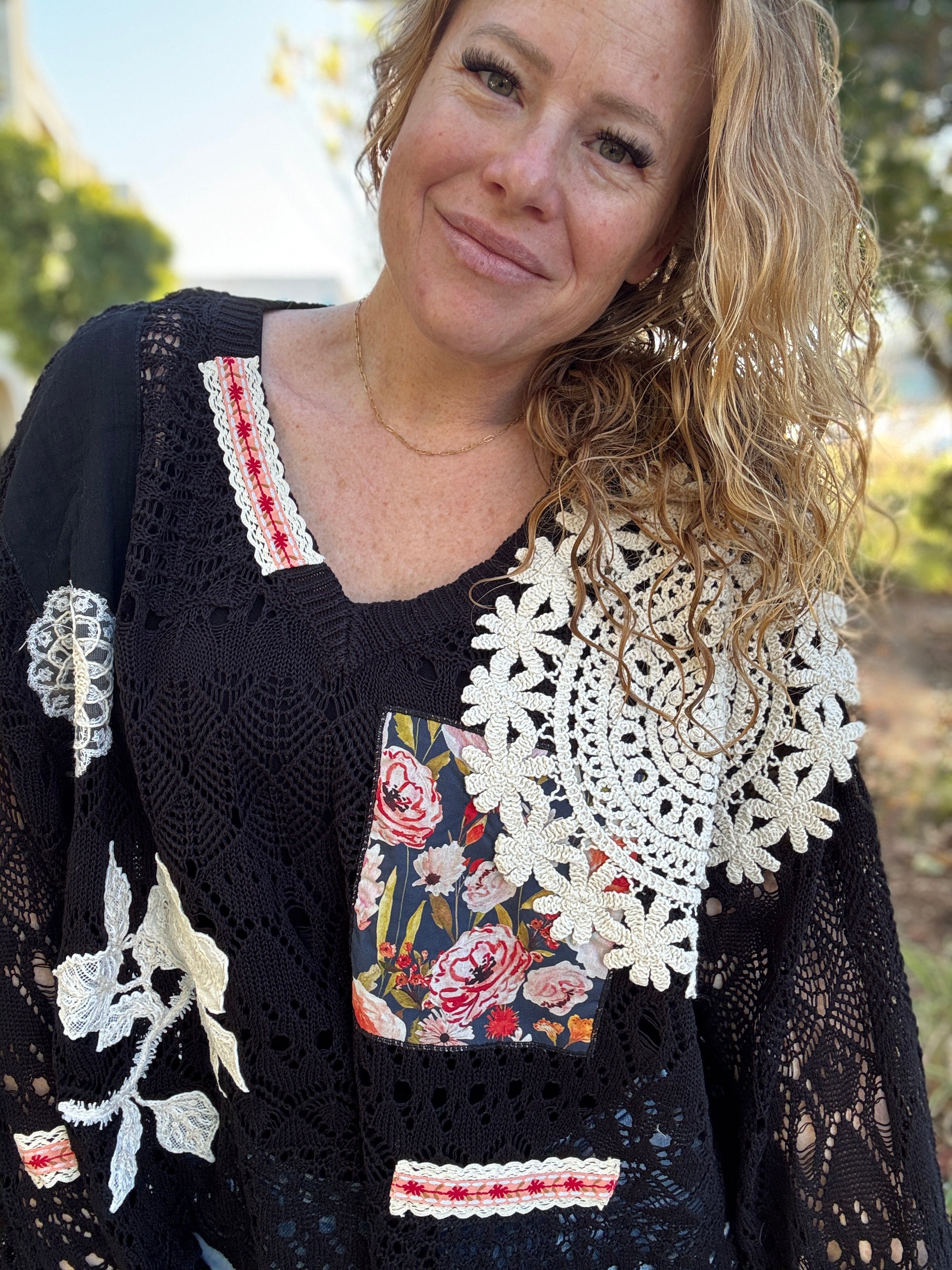 Wistful Thinking Crochet Sweater