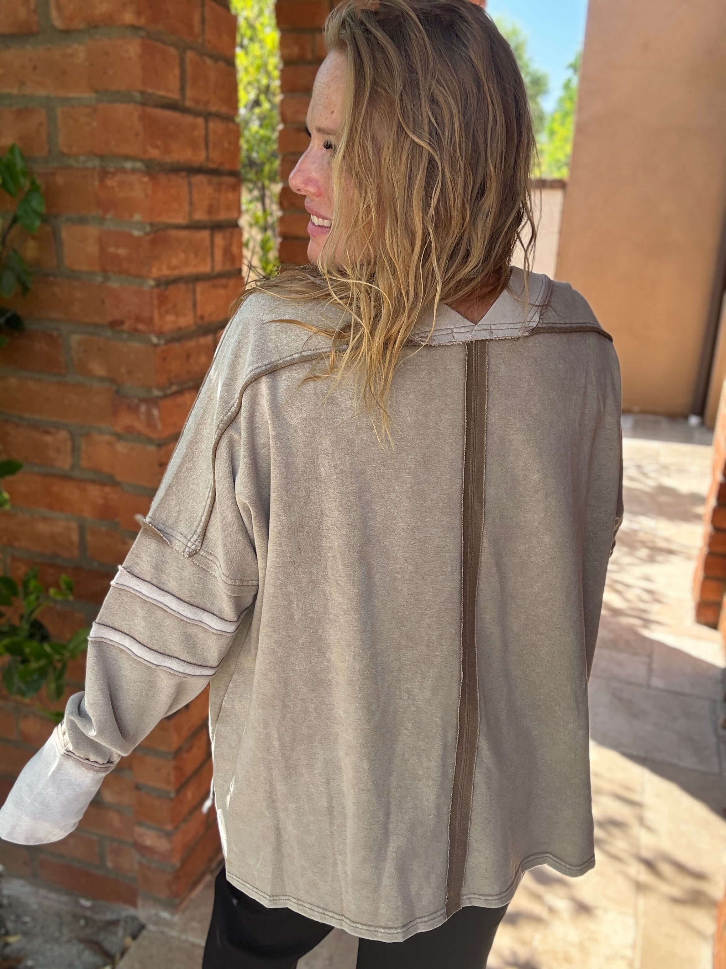 V-neck Long Sleeve by White Birch