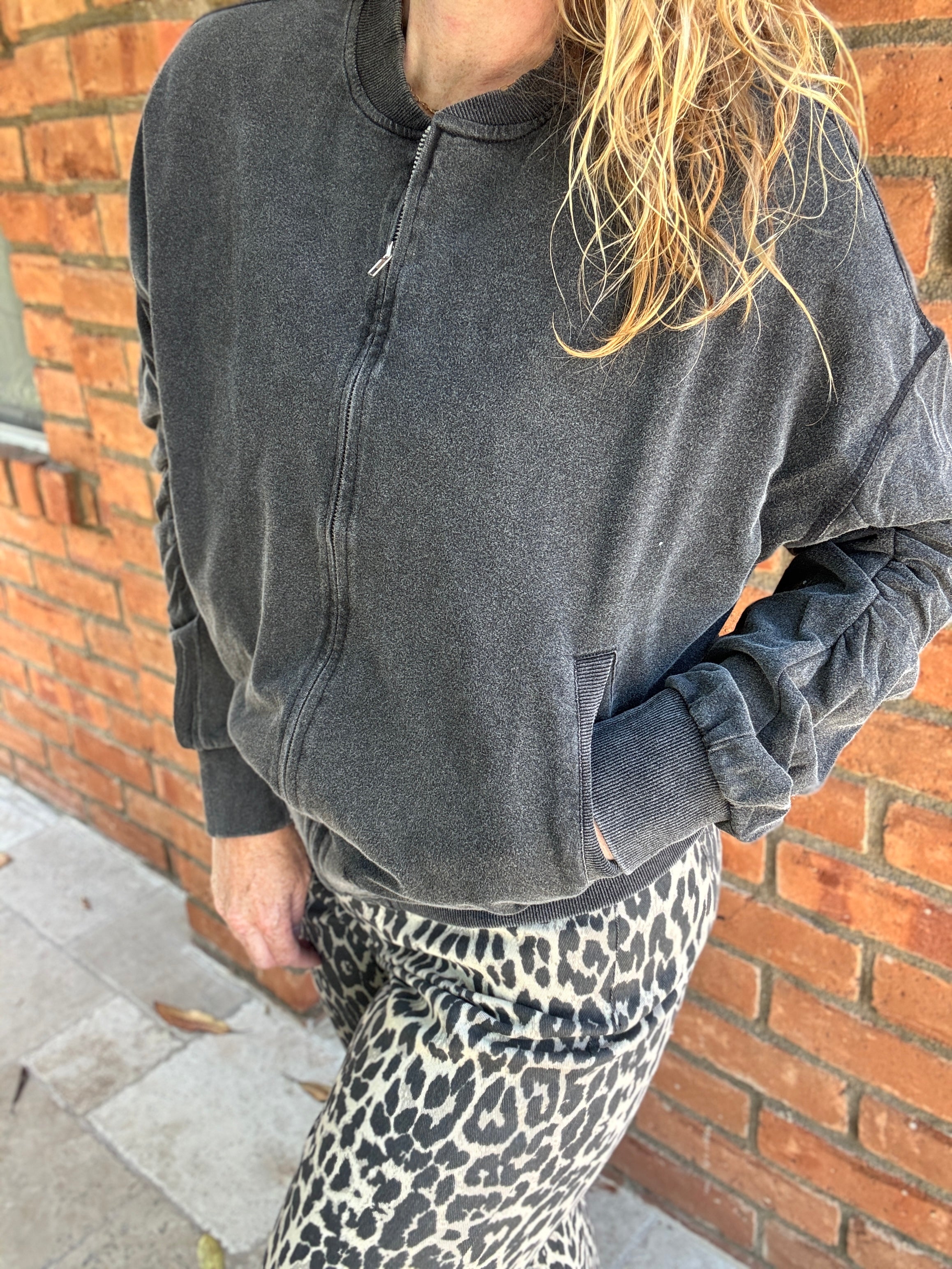 Guarded Bomber Jacket by White Birch