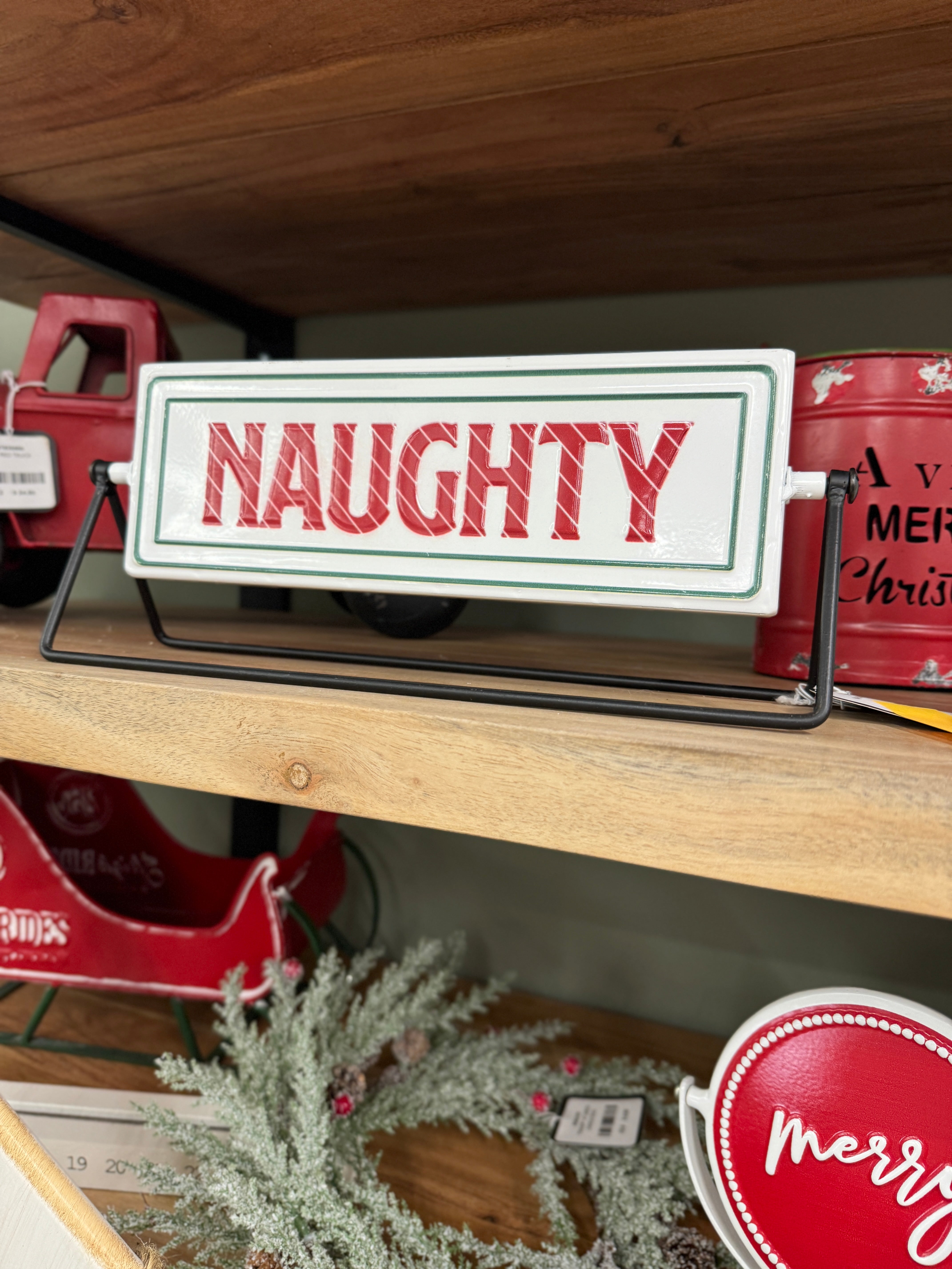 Naughty/Nice Sign