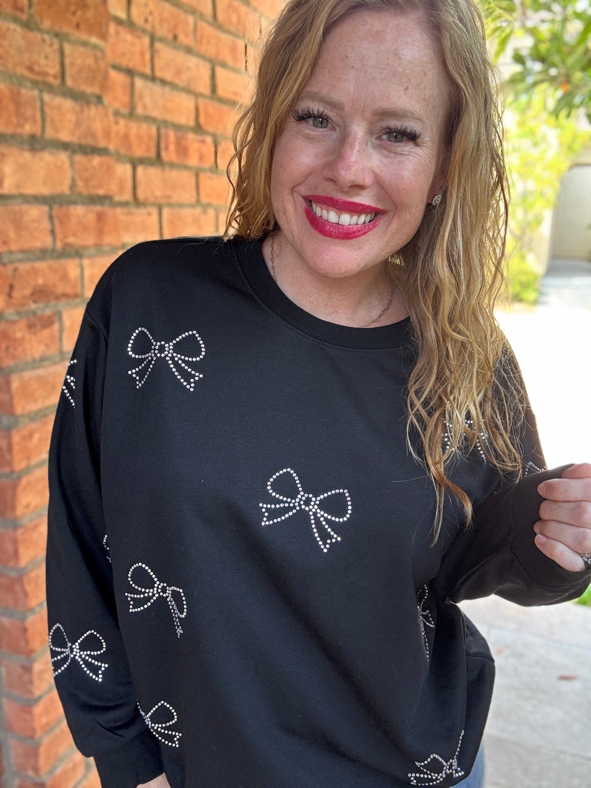 Bows Crewneck Sweater by Sew In Love