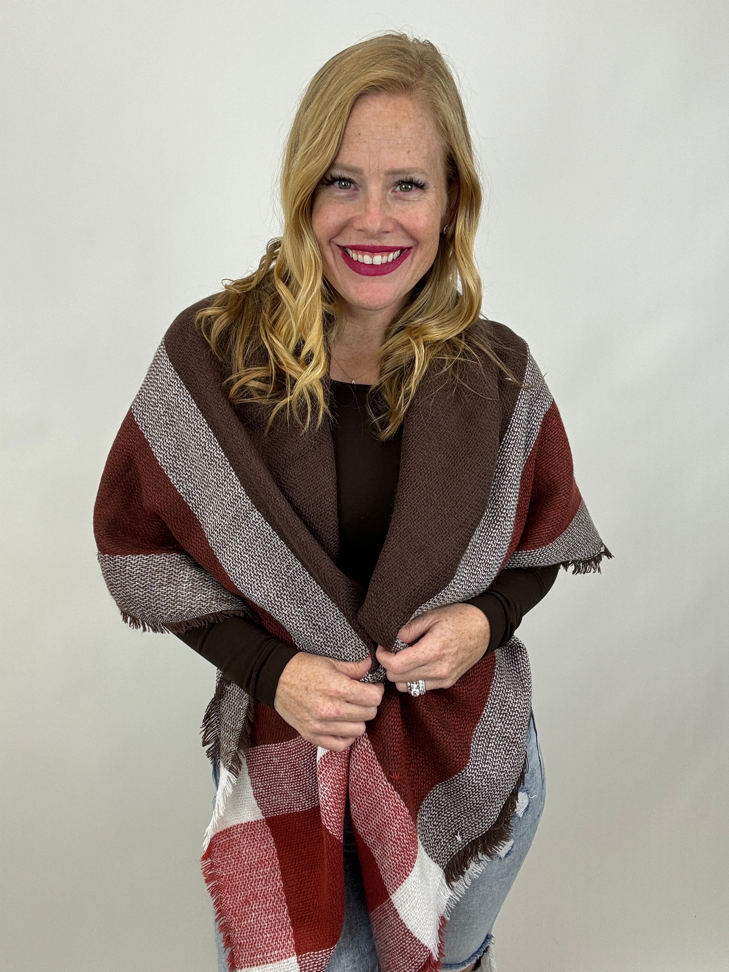 Cozy Knit Blanket Scarf