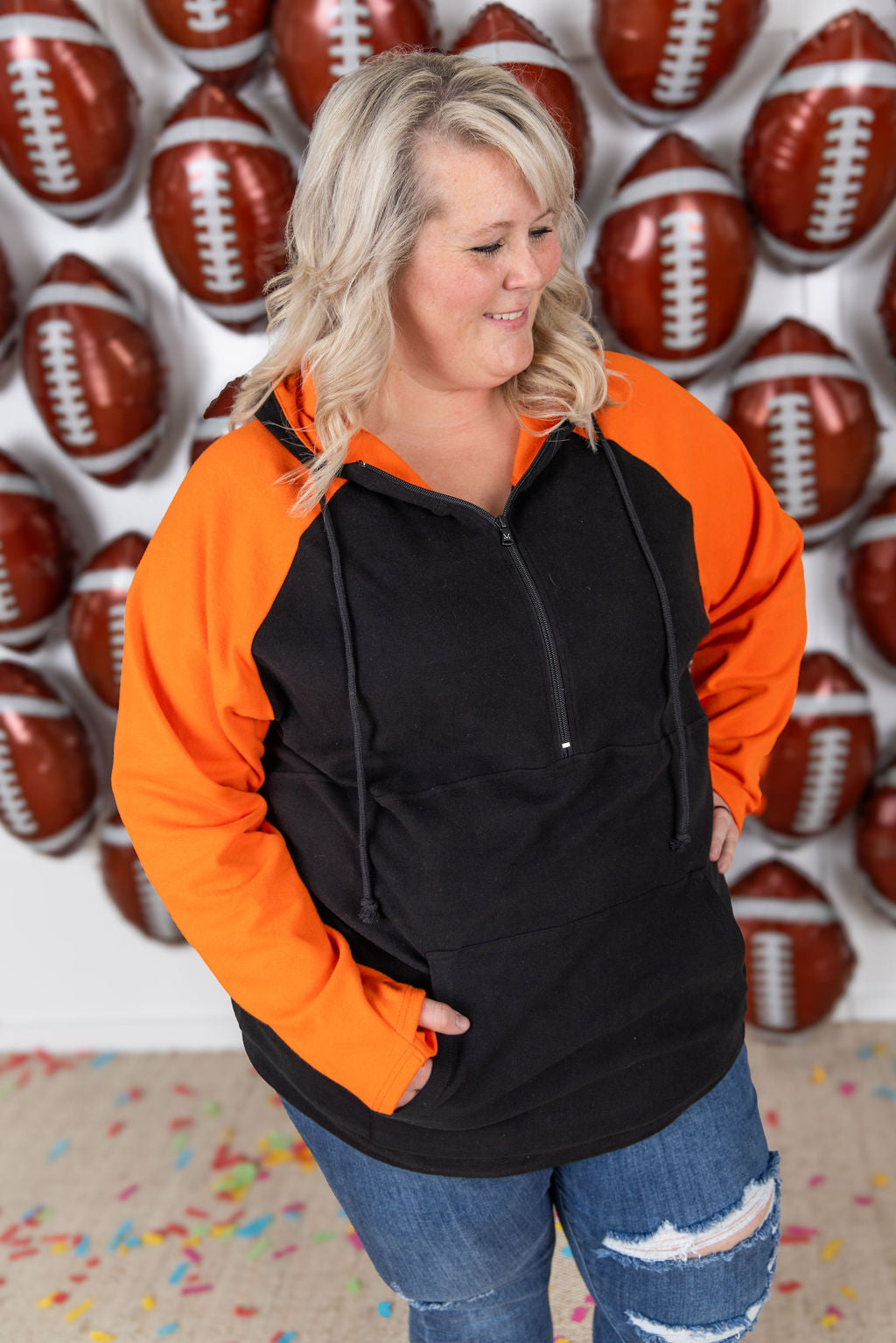 IN STOCK GameDay Halfzip Hoodie - Cincinnati FINAL SALE