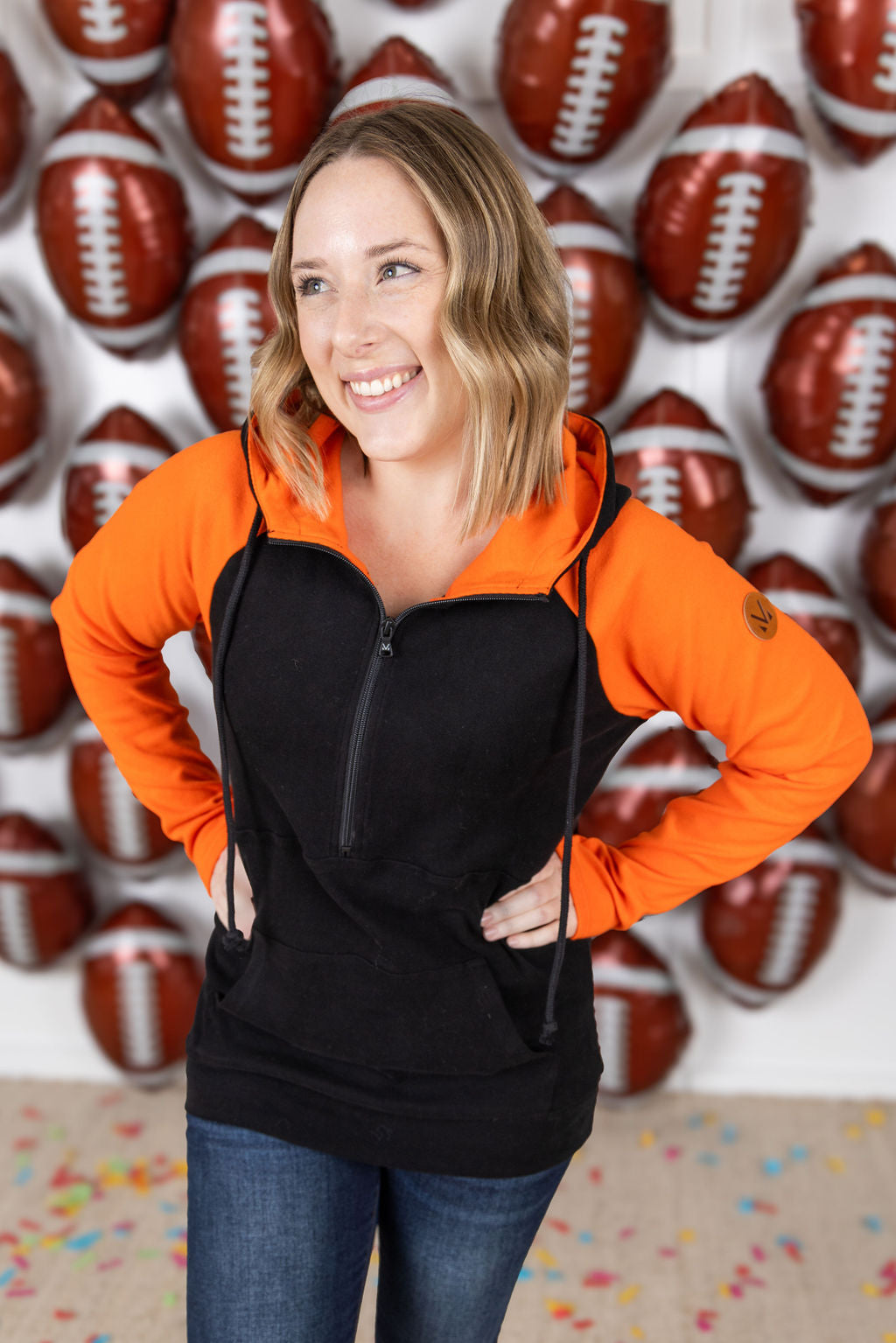 IN STOCK GameDay Halfzip Hoodie - Cincinnati FINAL SALE