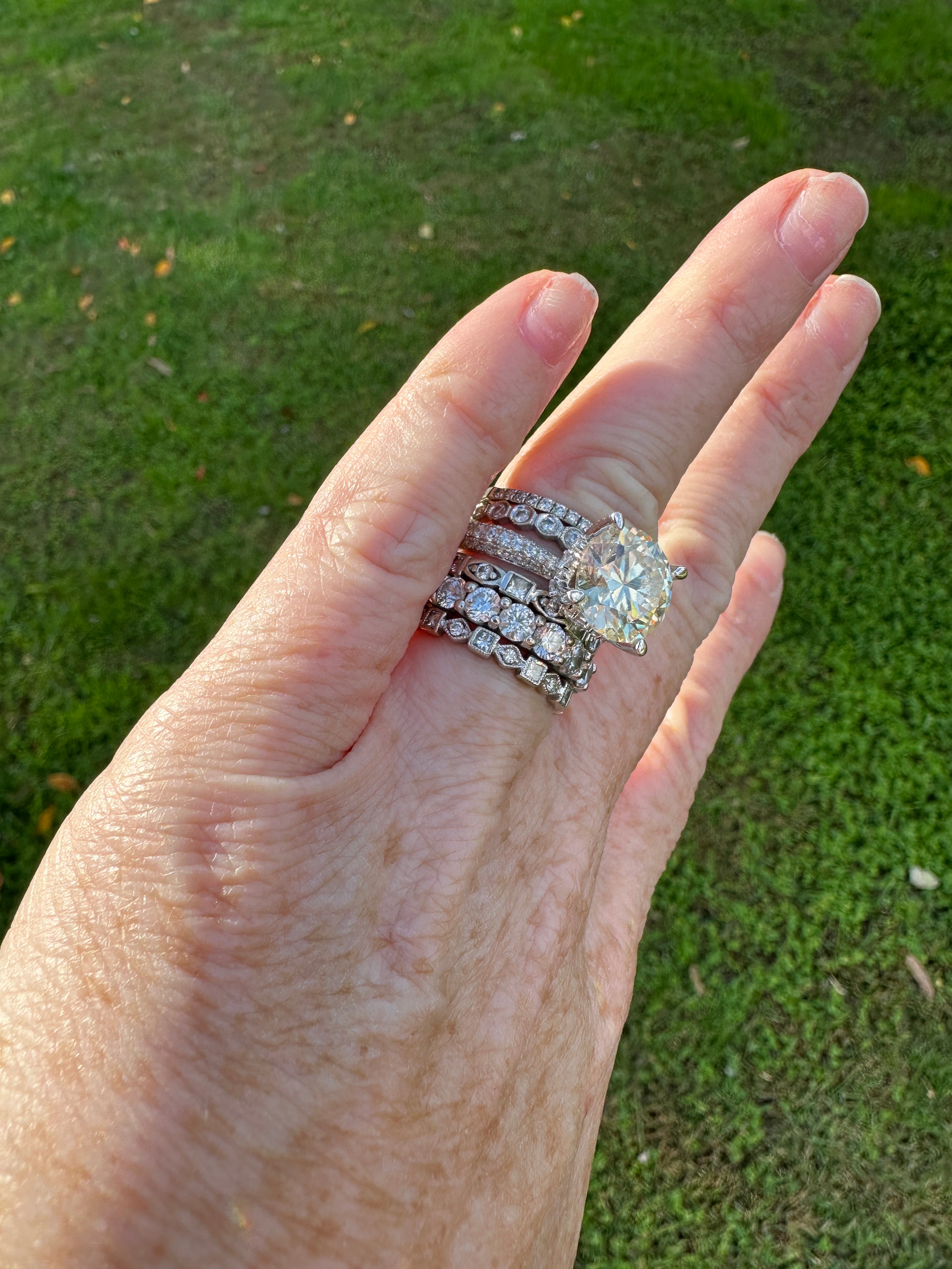 5 Carat Moissanite 925 Sterling Silver Ring