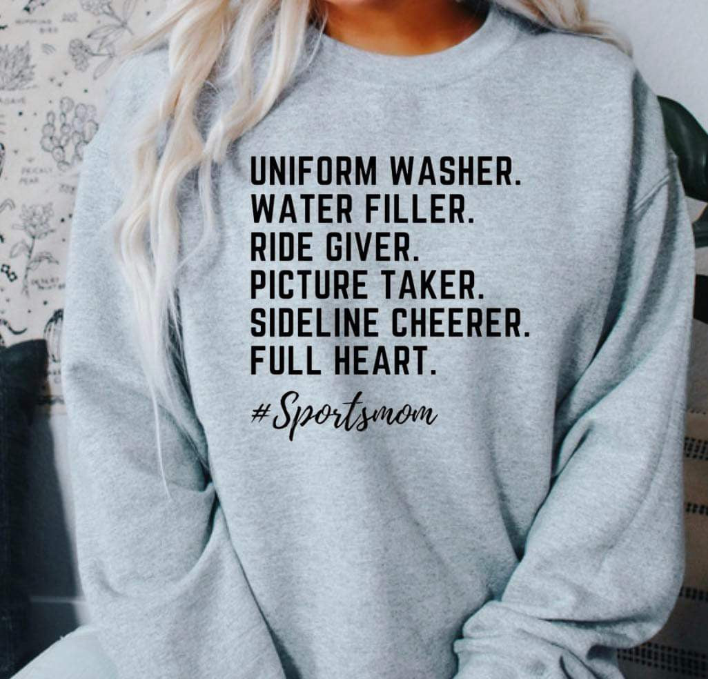 Sportsmom Custom Graphic Crewneck