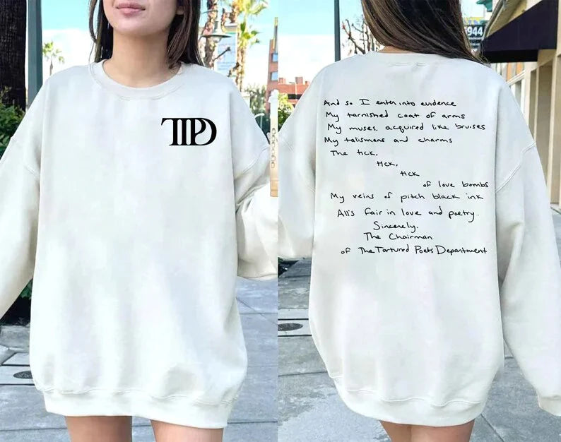 TTPD Handwritten Lyrics T-Shirt
