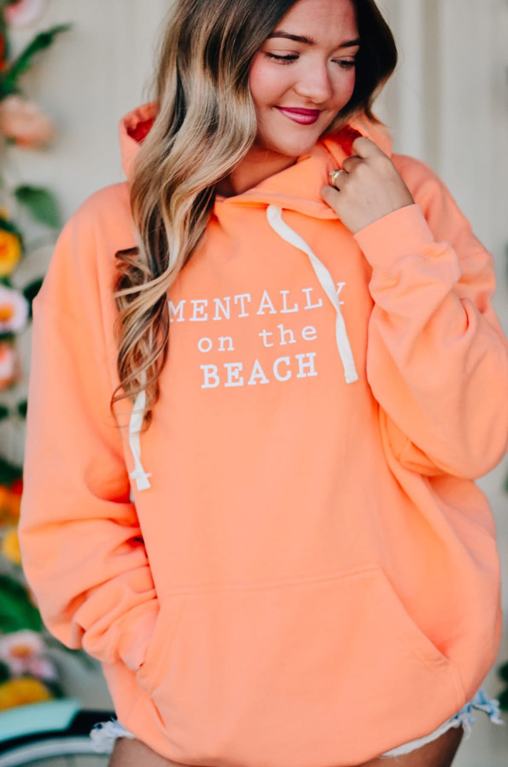 Mentally On the Beach Hoodie *Made to Order*